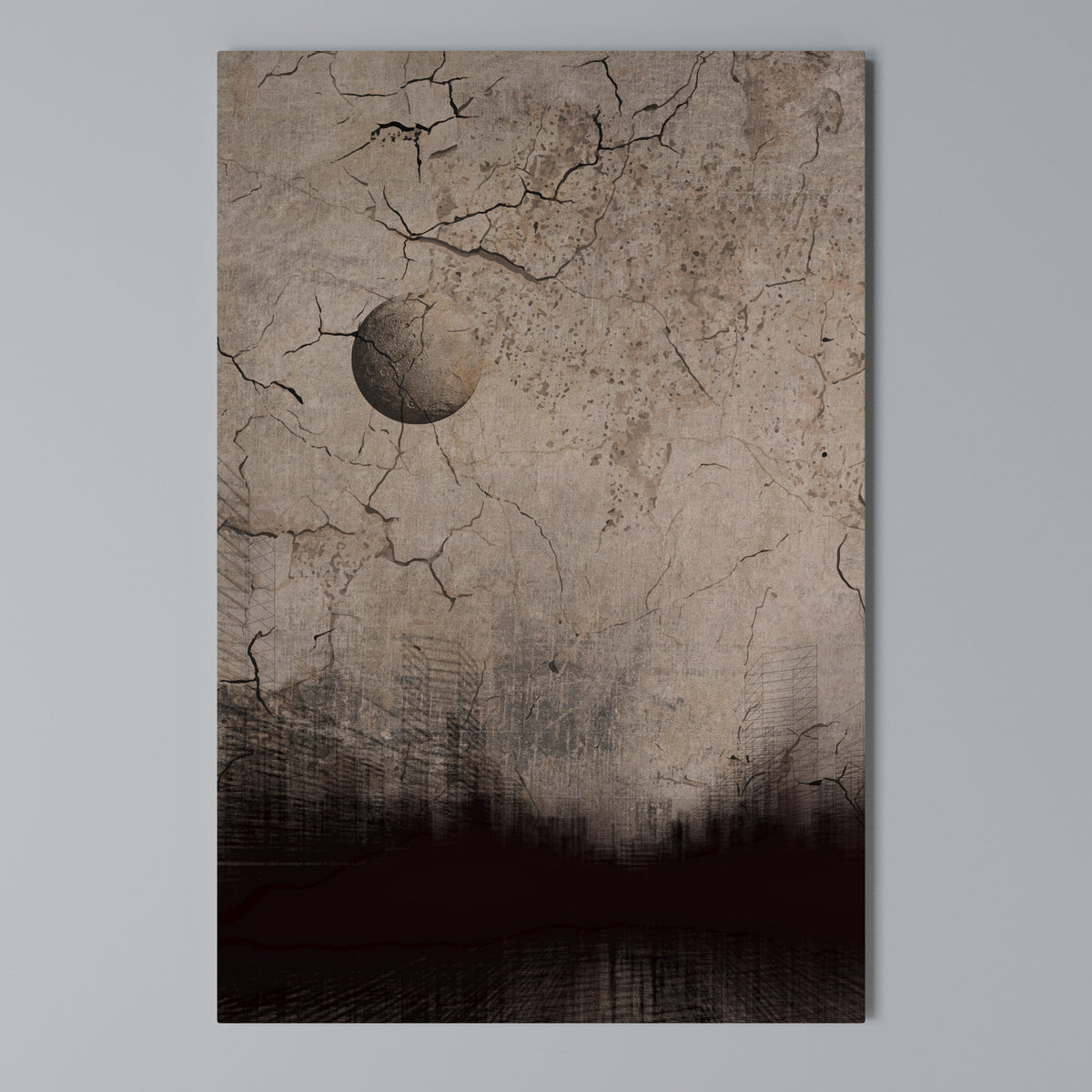 MOONBEAM THOUGHTS Stampa su tela verticale