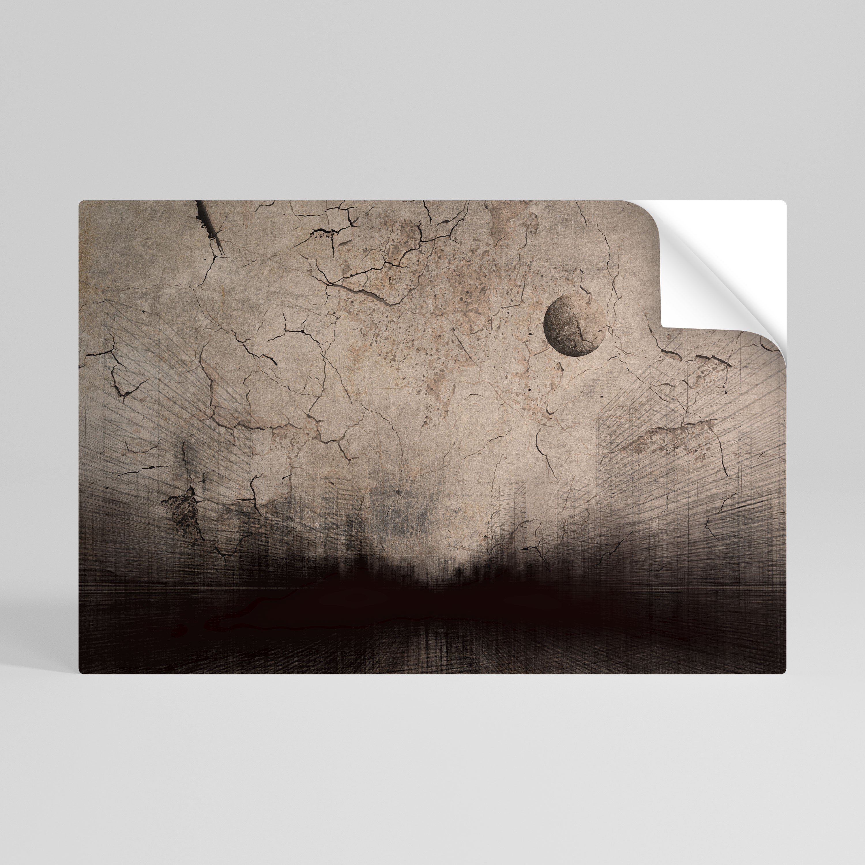 MOONBEAM THOUGHTS Póster adhesivo horizontal