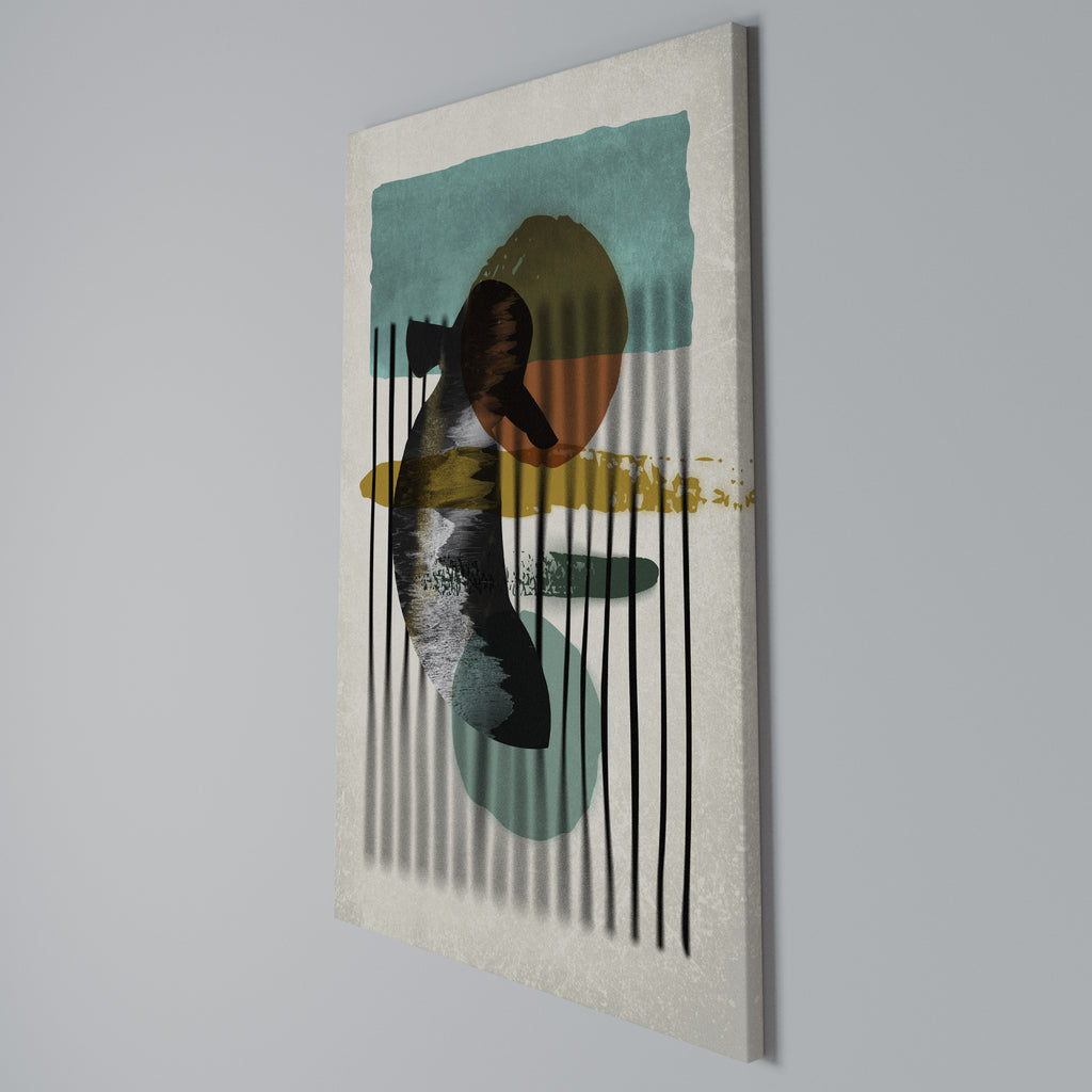 INKWELL TURQOISE Vertical Canvas Print