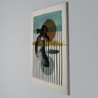 INKWELL TURQOISE Vertical Canvas Print