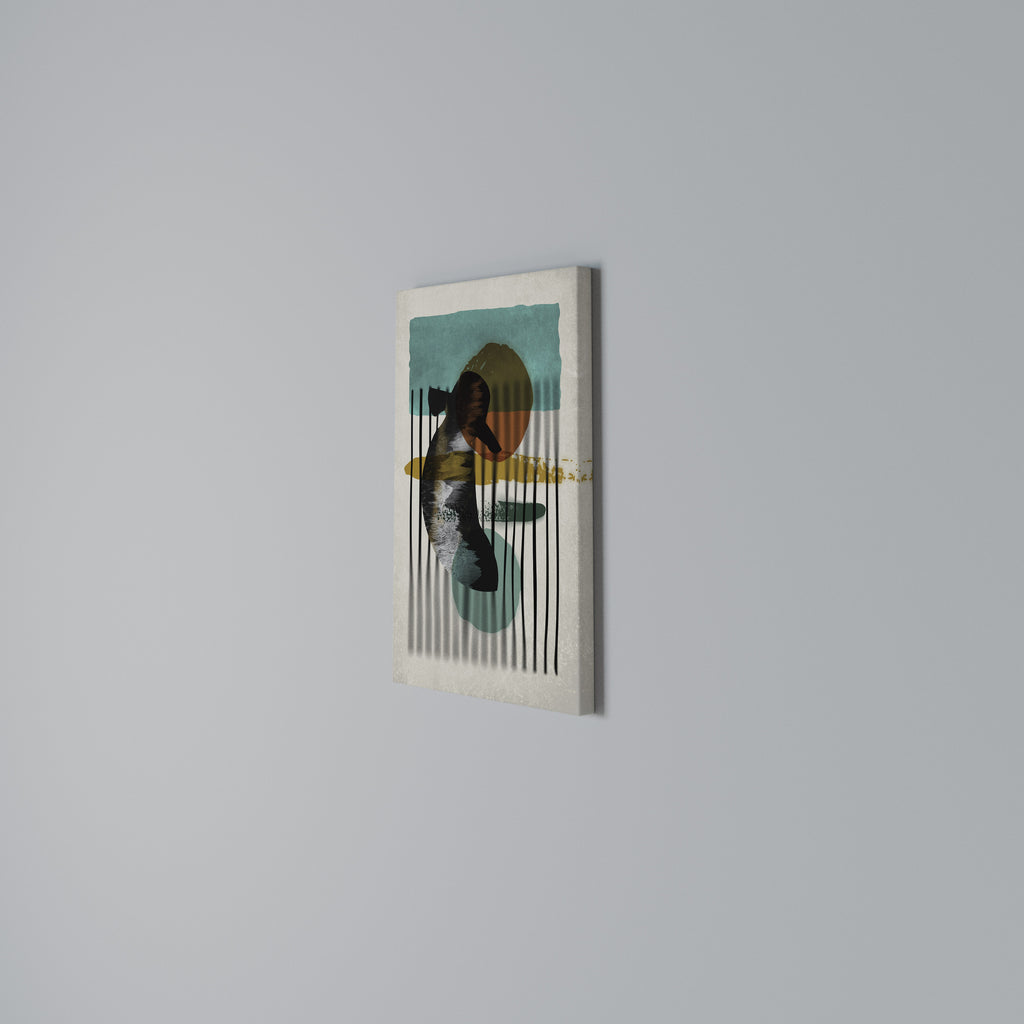 INKWELL TURQOISE Vertical Canvas Print