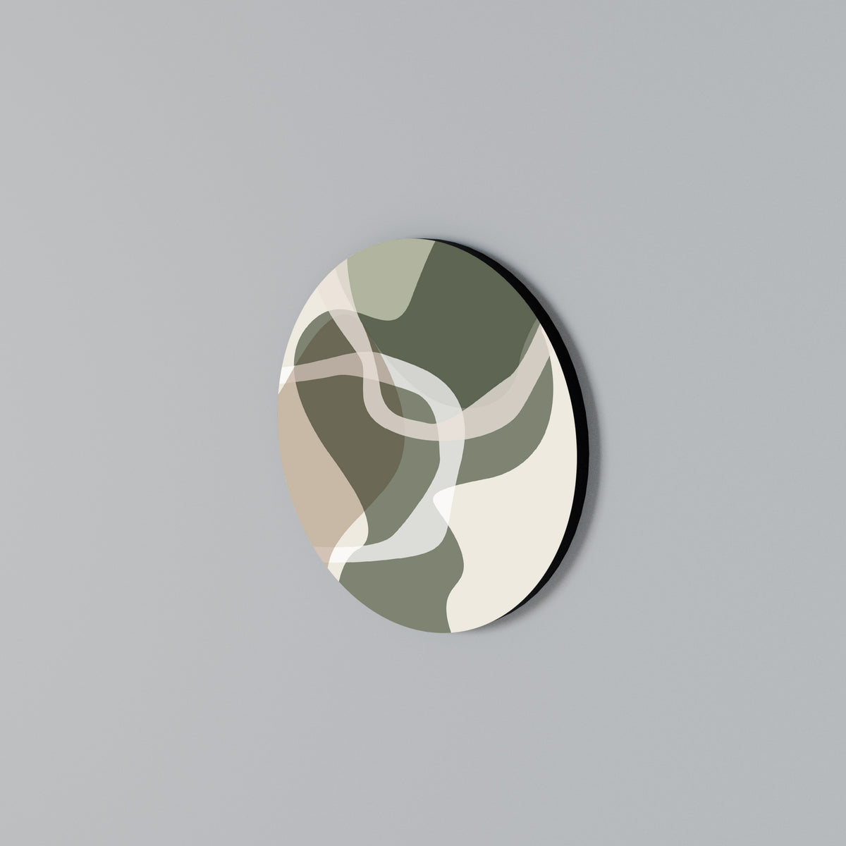 ART OF GREEN Στρογγυλός πίνακας ζωγραφικής