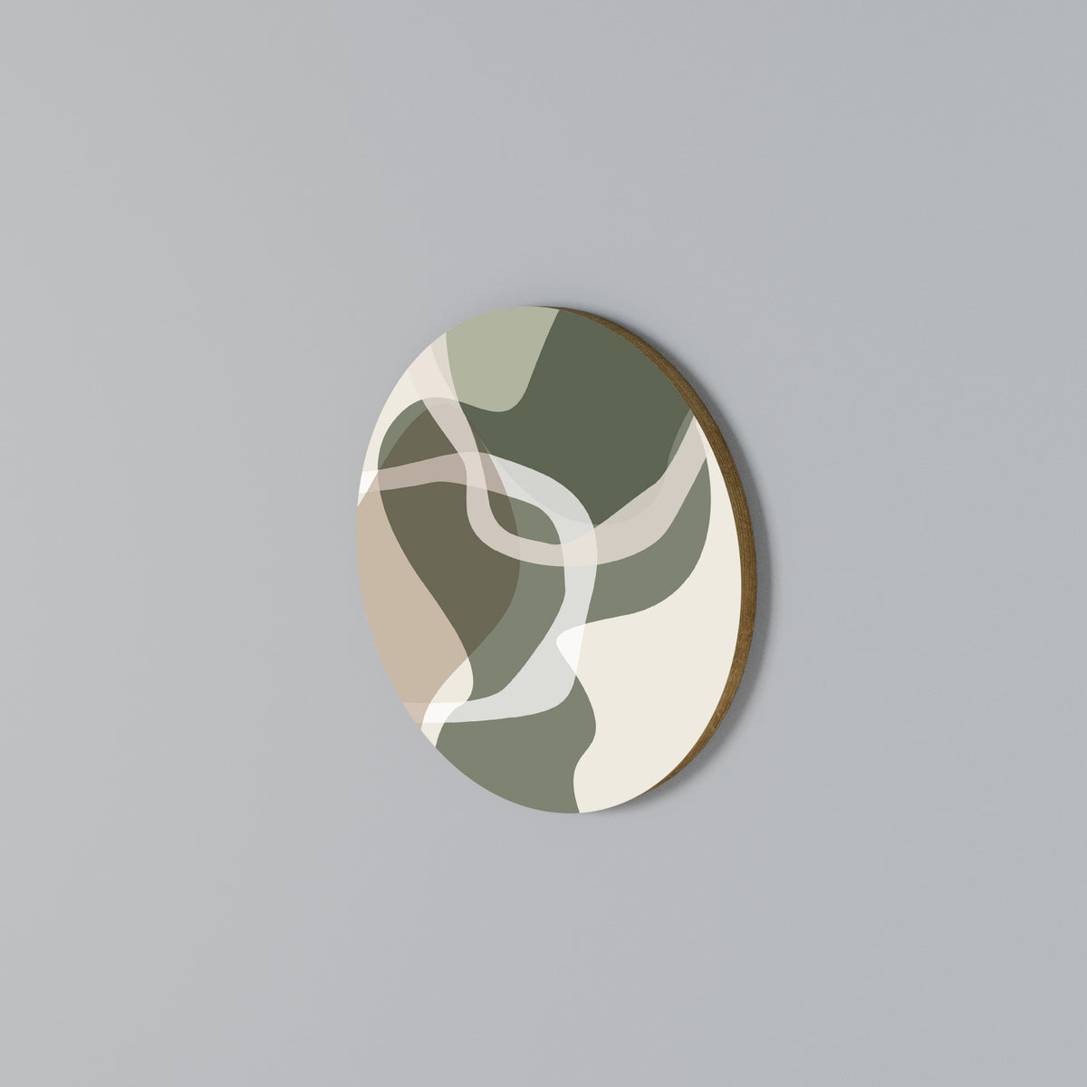 ART OF GREEN Στρογγυλός πίνακας ζωγραφικής
