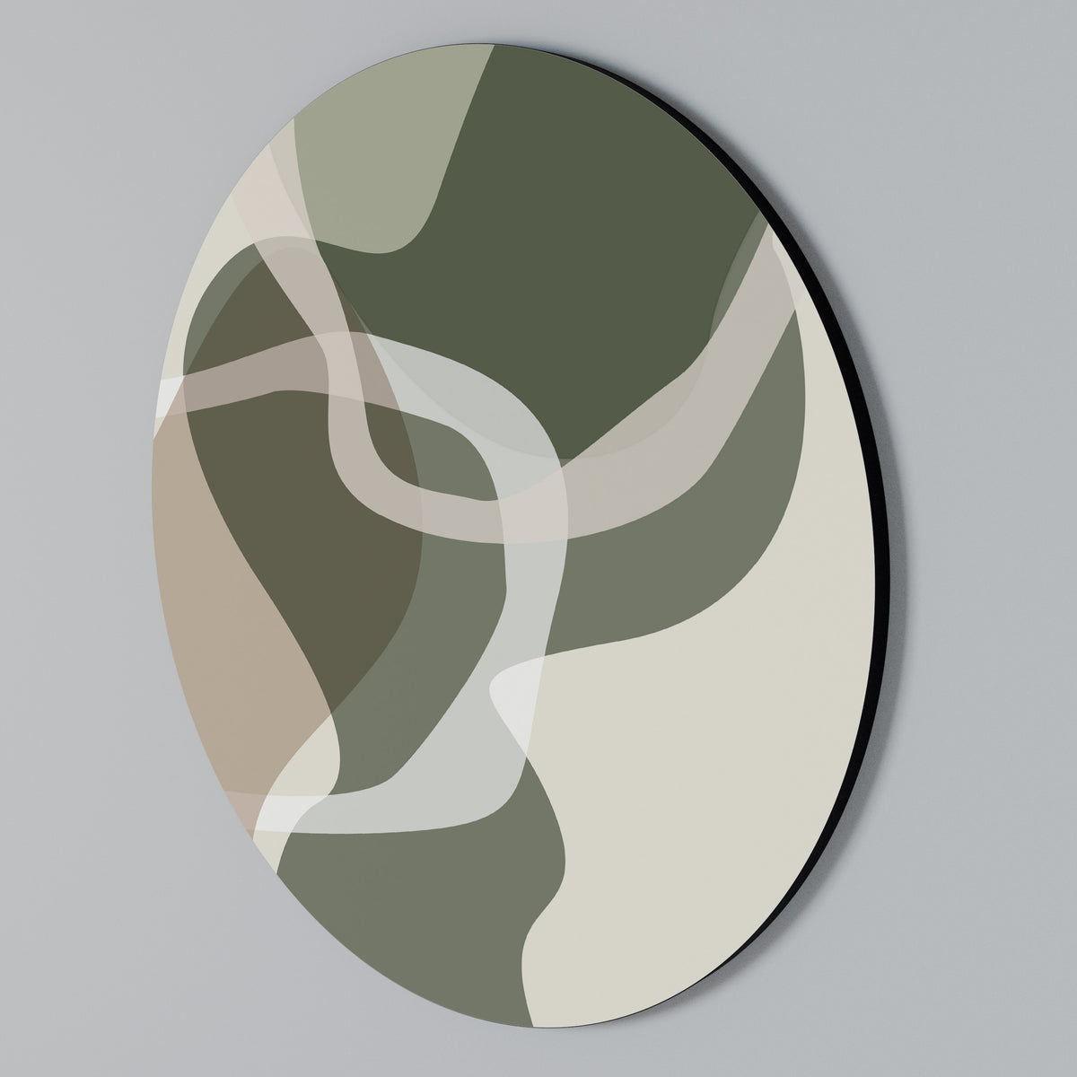 ART OF GREEN Στρογγυλός πίνακας ζωγραφικής