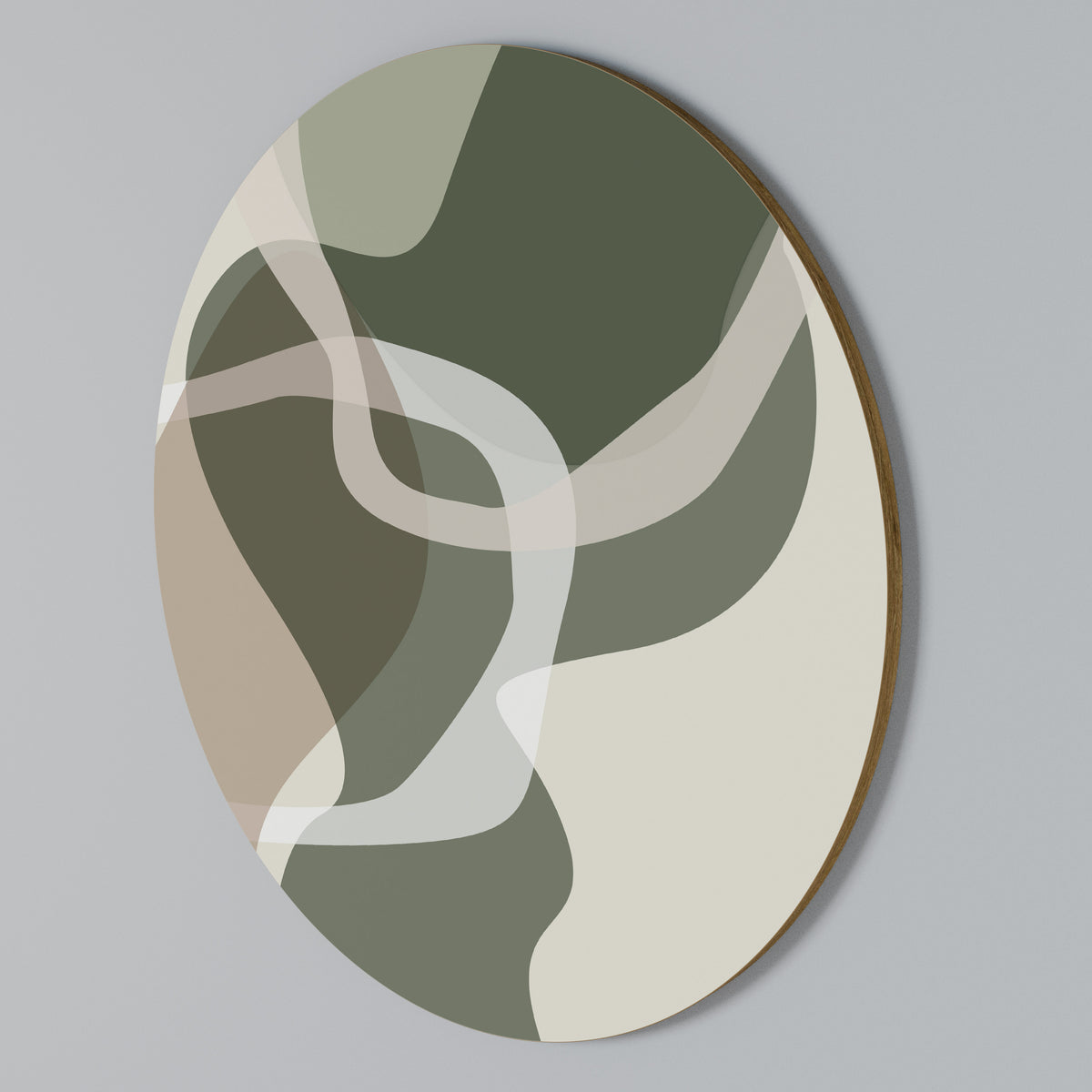 ART OF GREEN Στρογγυλός πίνακας ζωγραφικής