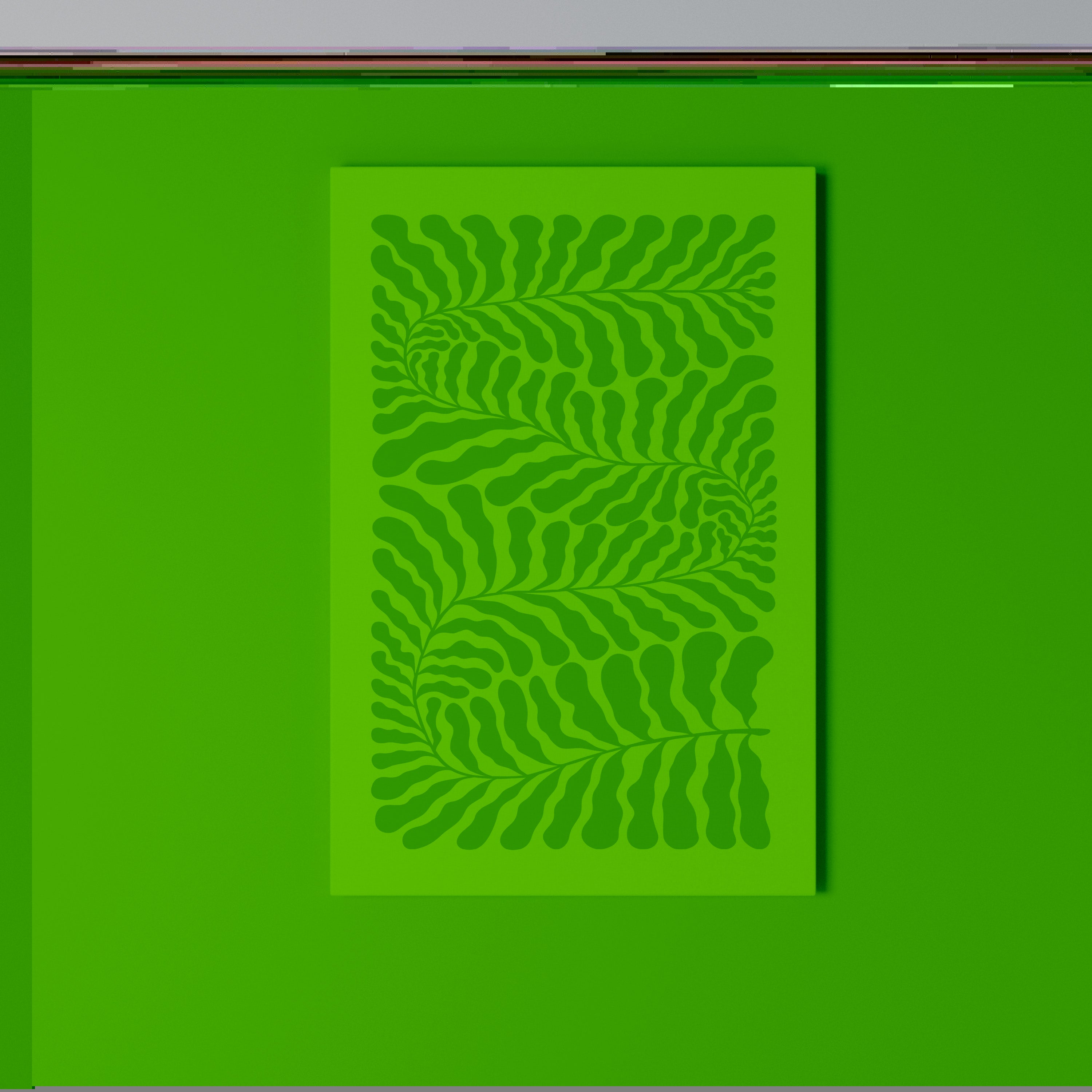 VERDURE LABIRYNTH Quadro em tela vertical
