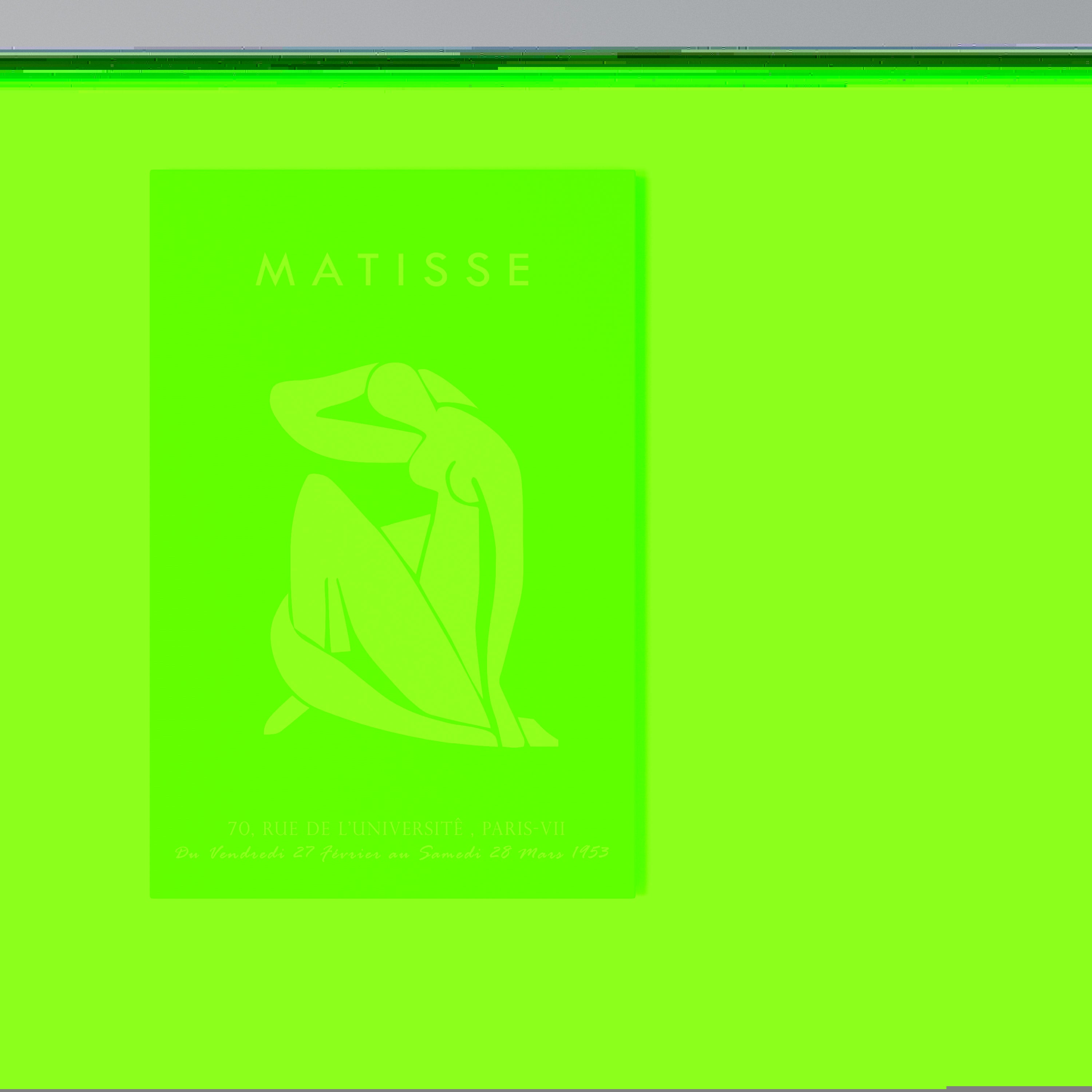 MATISSE NUDES Quadro em tela vertical