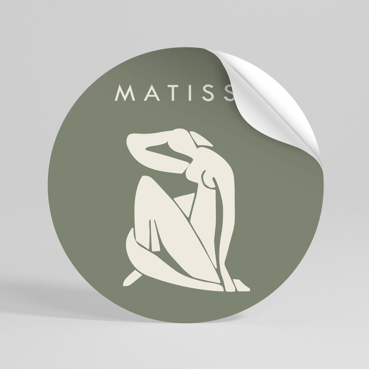 MATISSE NUDES Adesivo rotondo riposizionabile