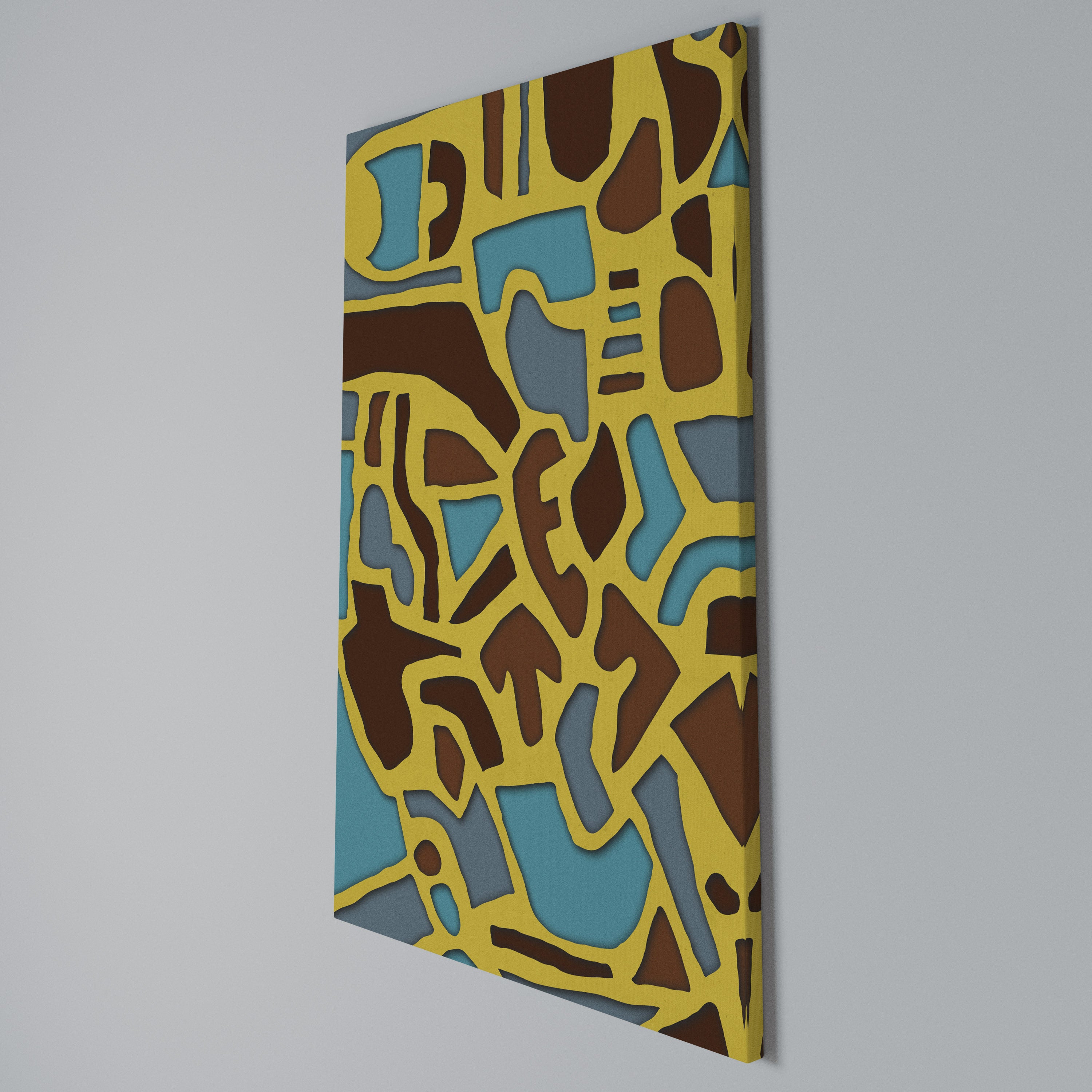 ASSYMETRICAL HARMONY Quadro em tela vertical