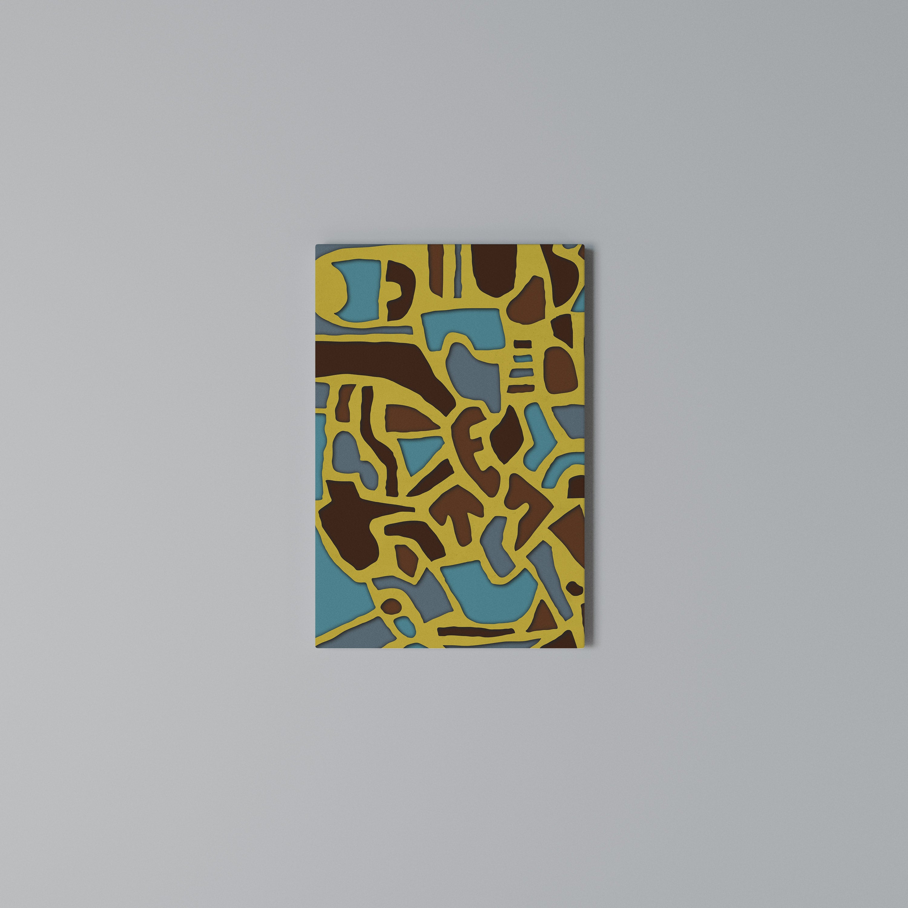 ASSYMETRICAL HARMONY Quadro em tela vertical