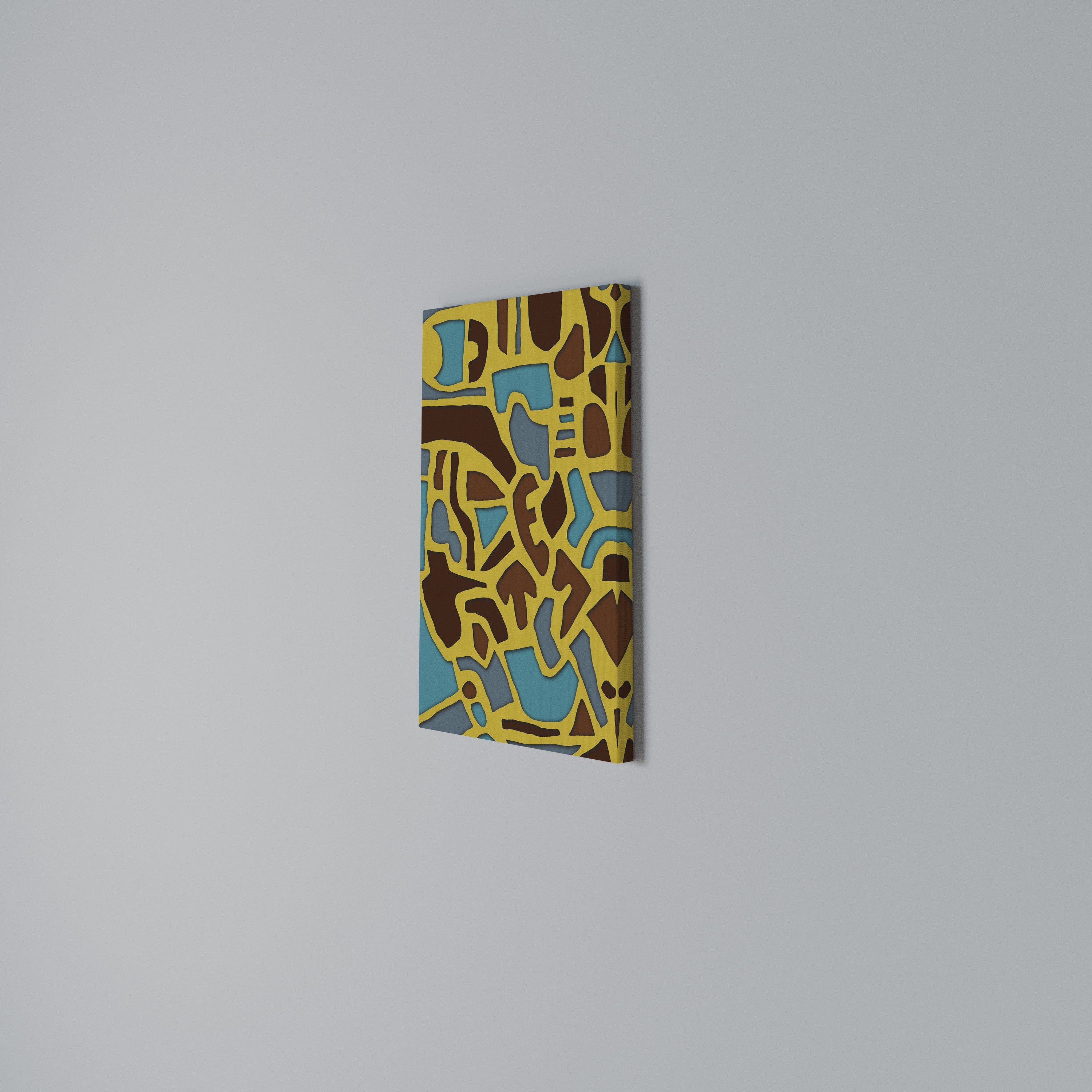 ASSYMETRICAL HARMONY Quadro em tela vertical