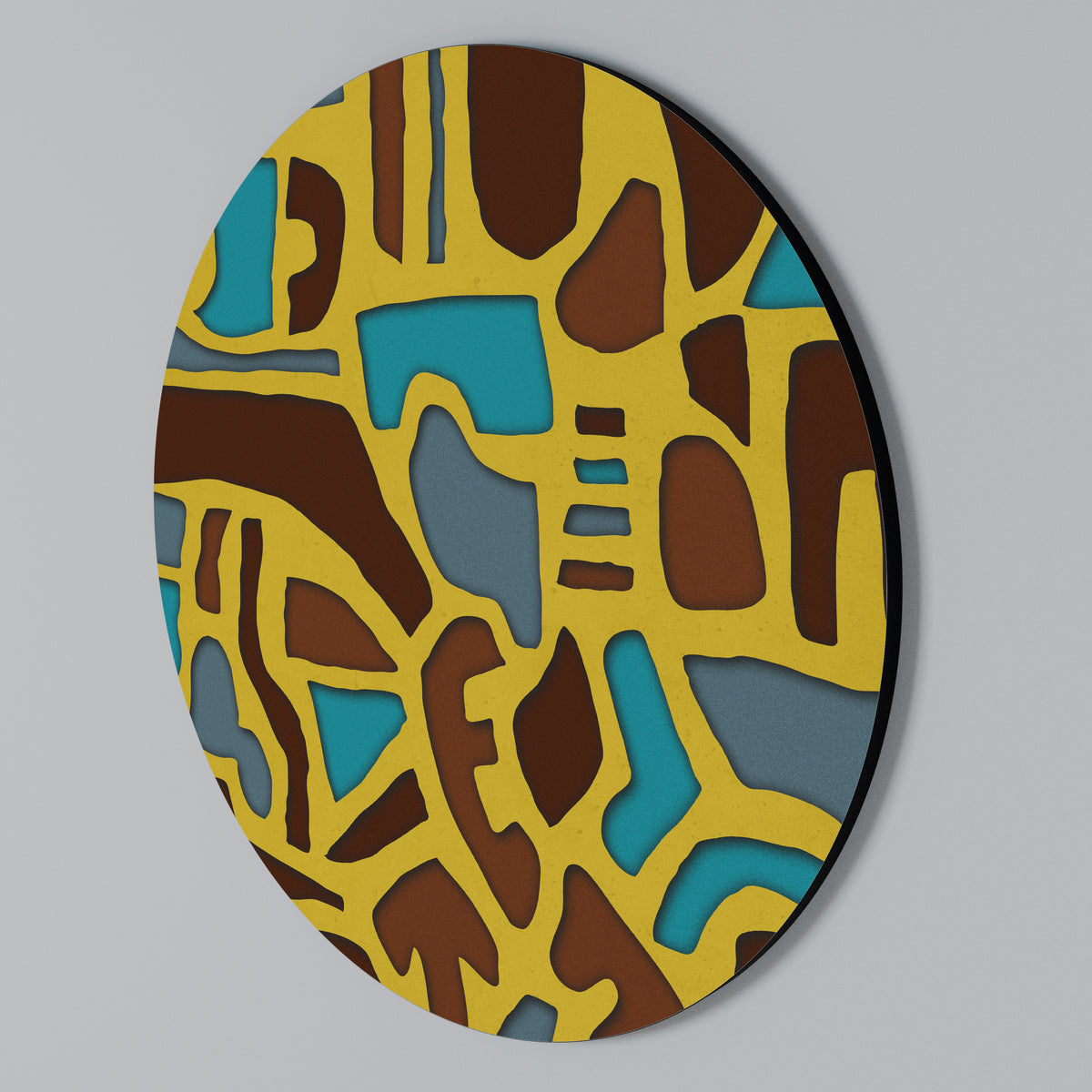 ASSYMETRICAL HARMONY Arte de pared redondo
