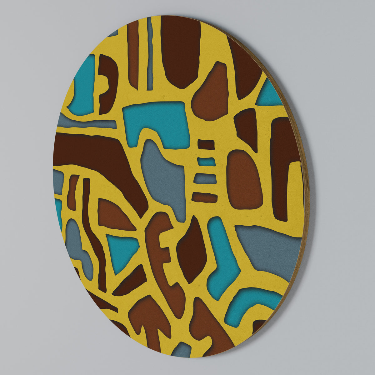 ASSYMETRICAL HARMONY Arte de pared redondo