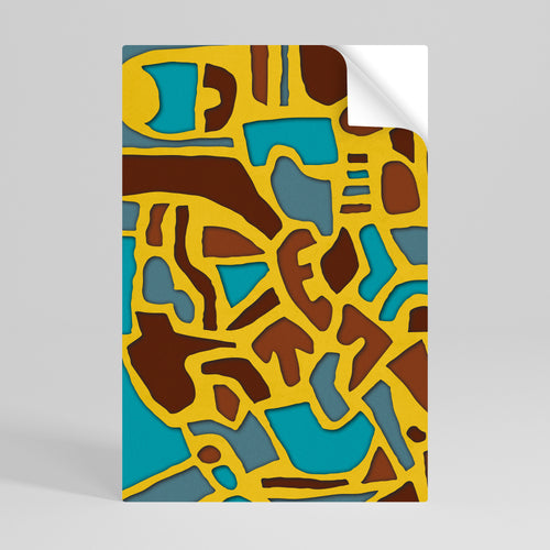 ASSYMETRICAL HARMONY Självhäftande Vertikal Poster