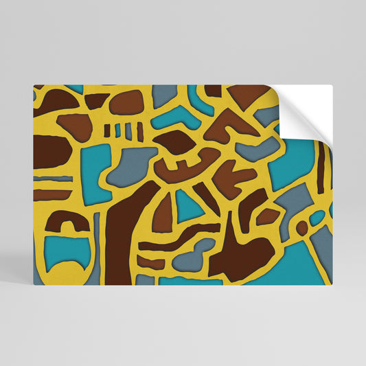 ASSYMETRICAL HARMONY Poster Orizzontale Adesivo