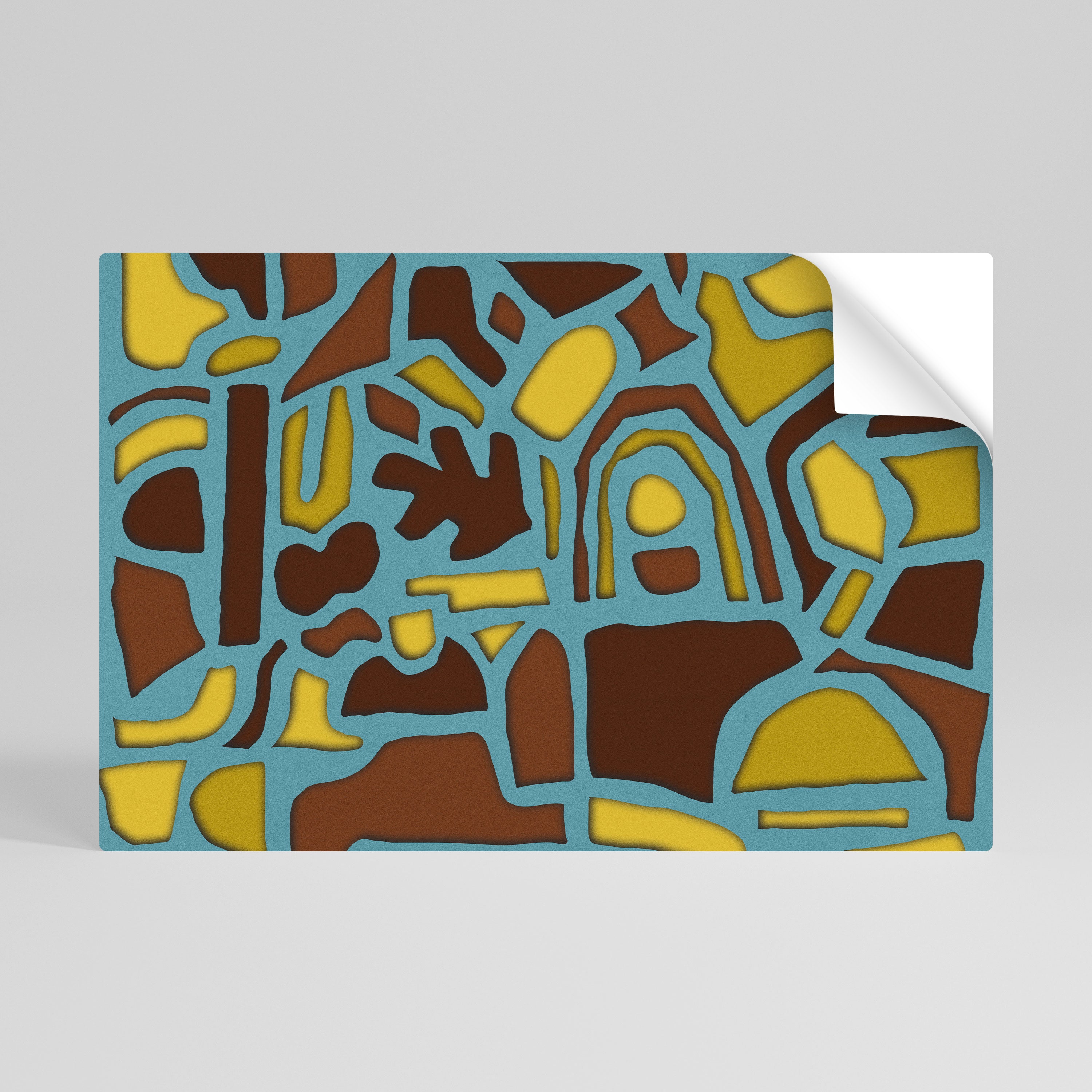 SHAPE EXTRAVAGANZA Póster adhesivo horizontal