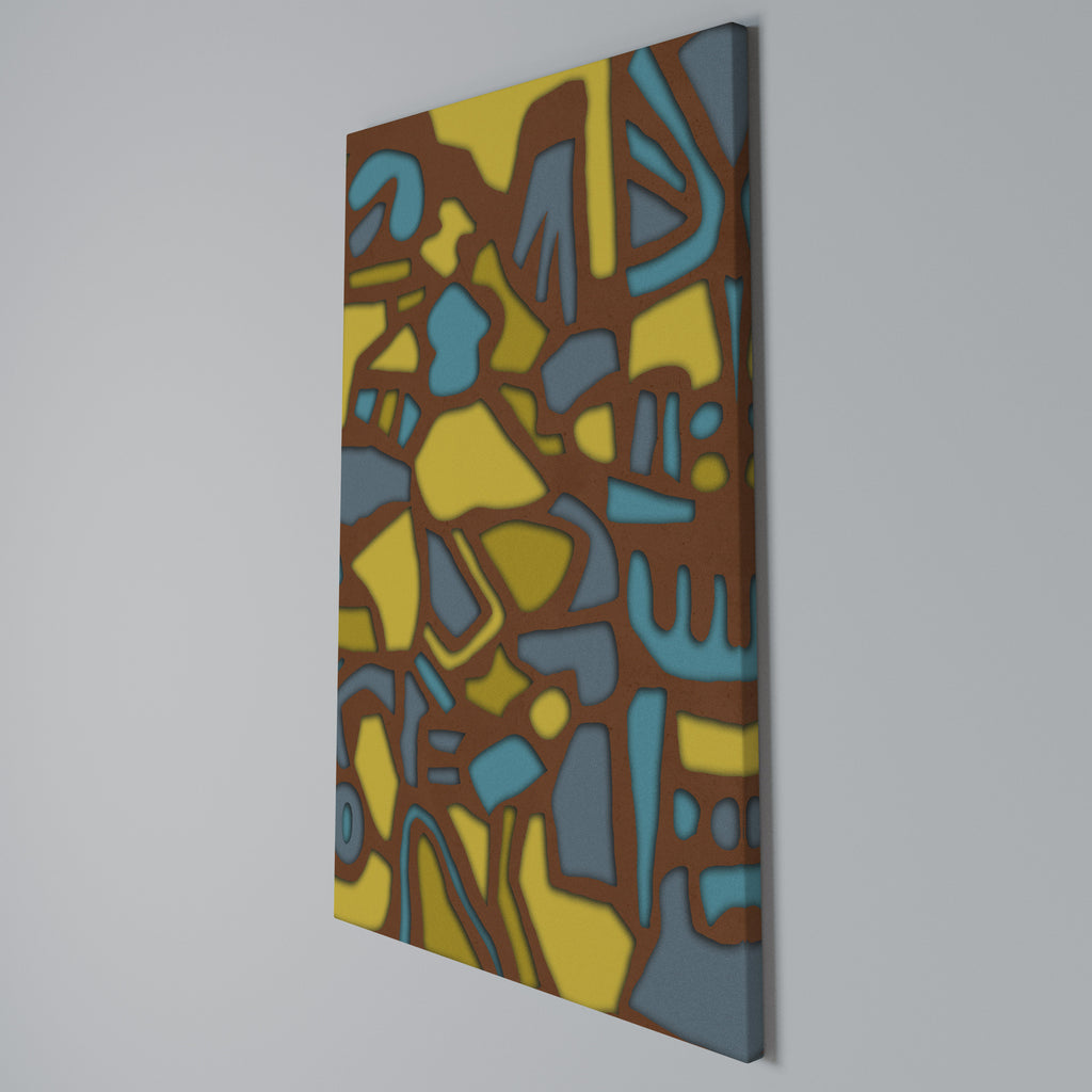 FORM SHUFFLE Vertical Canvas Print