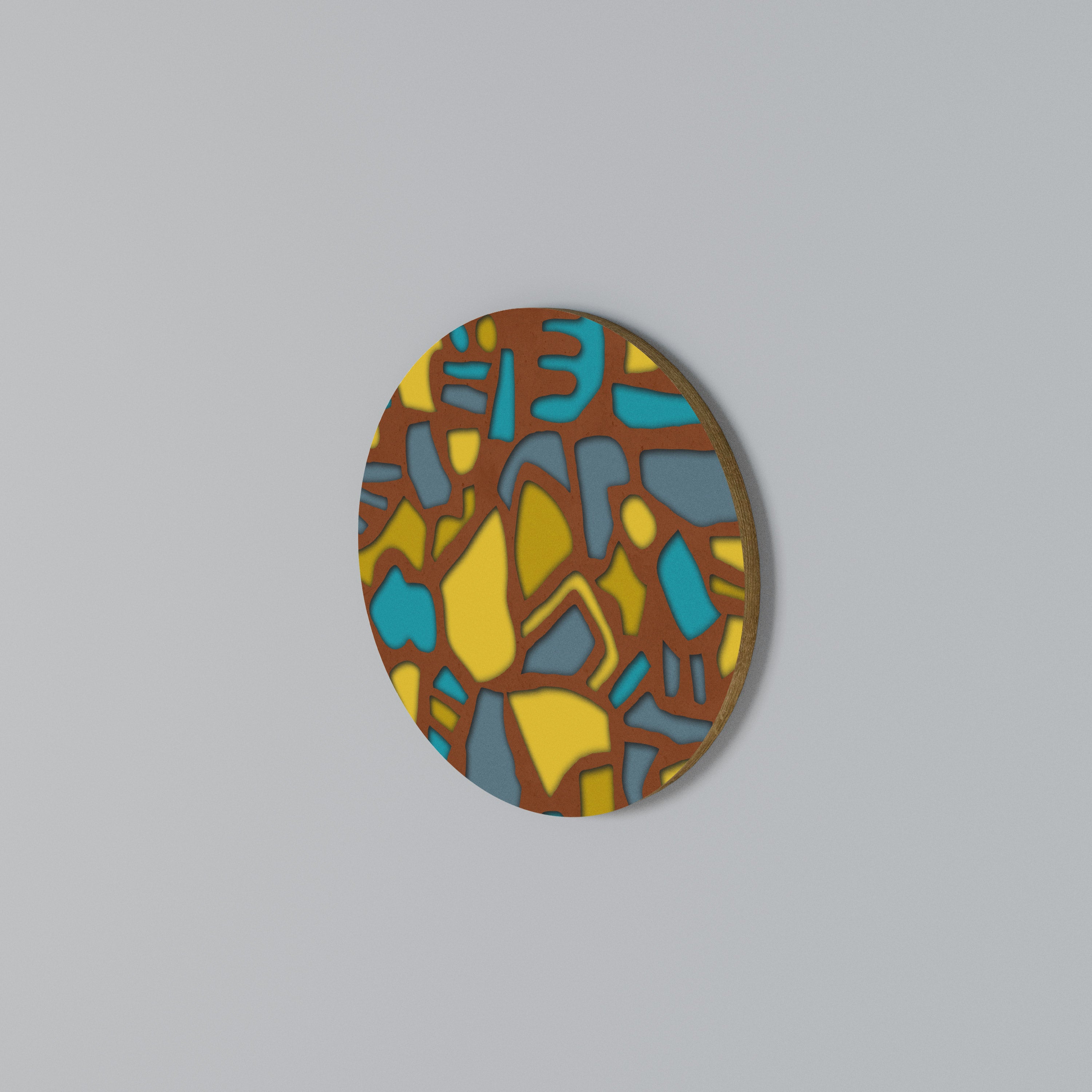 FORM SHUFFLE Rundes Wandbild