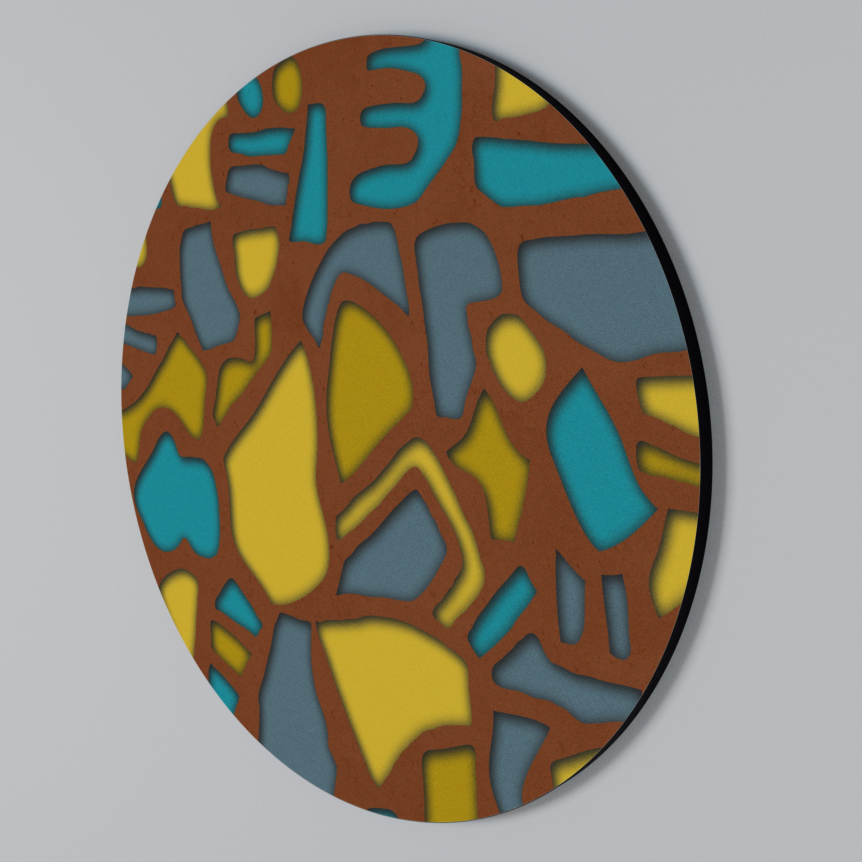 FORM SHUFFLE Rundes Wandbild