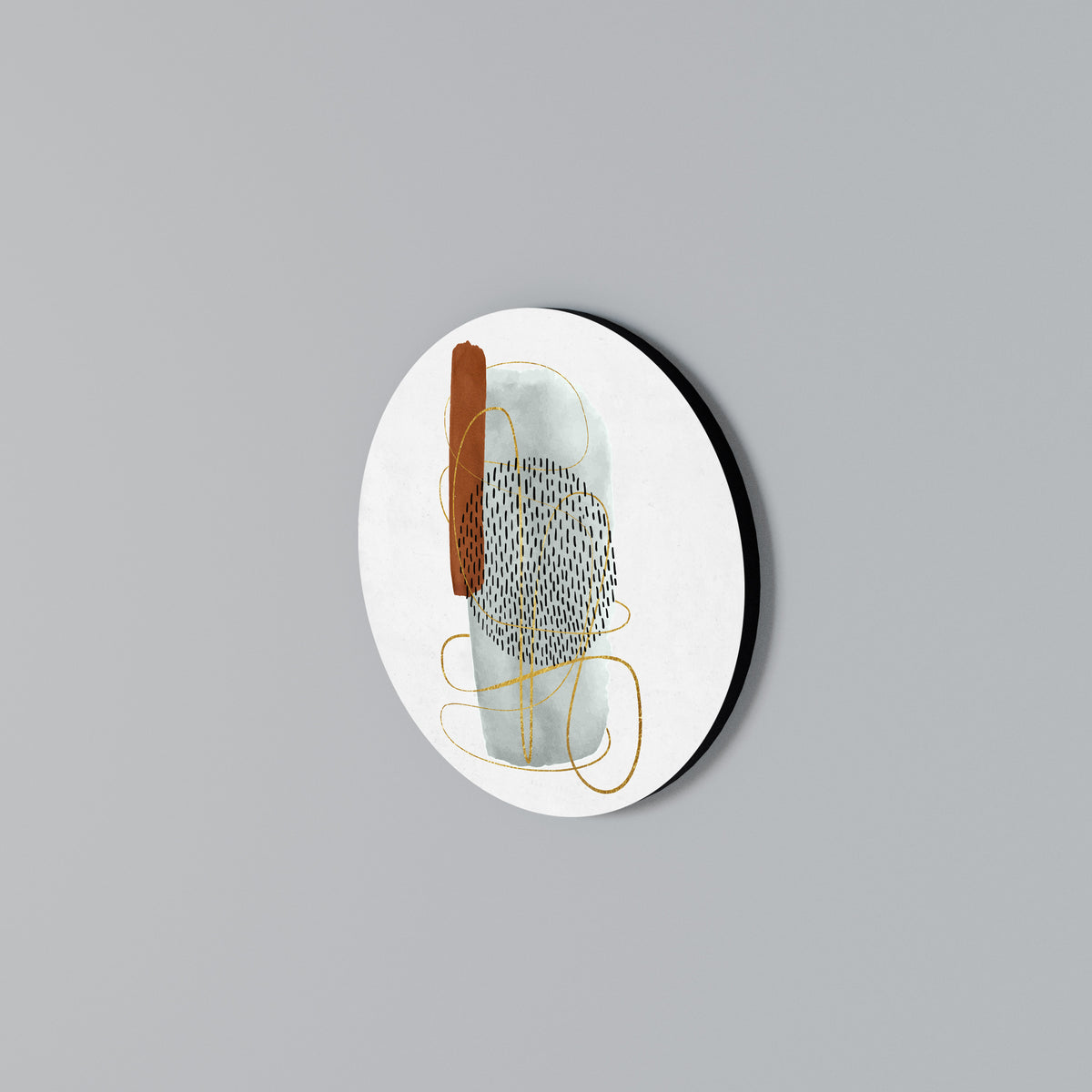 WRAPPED IN FORM Round Wall Art