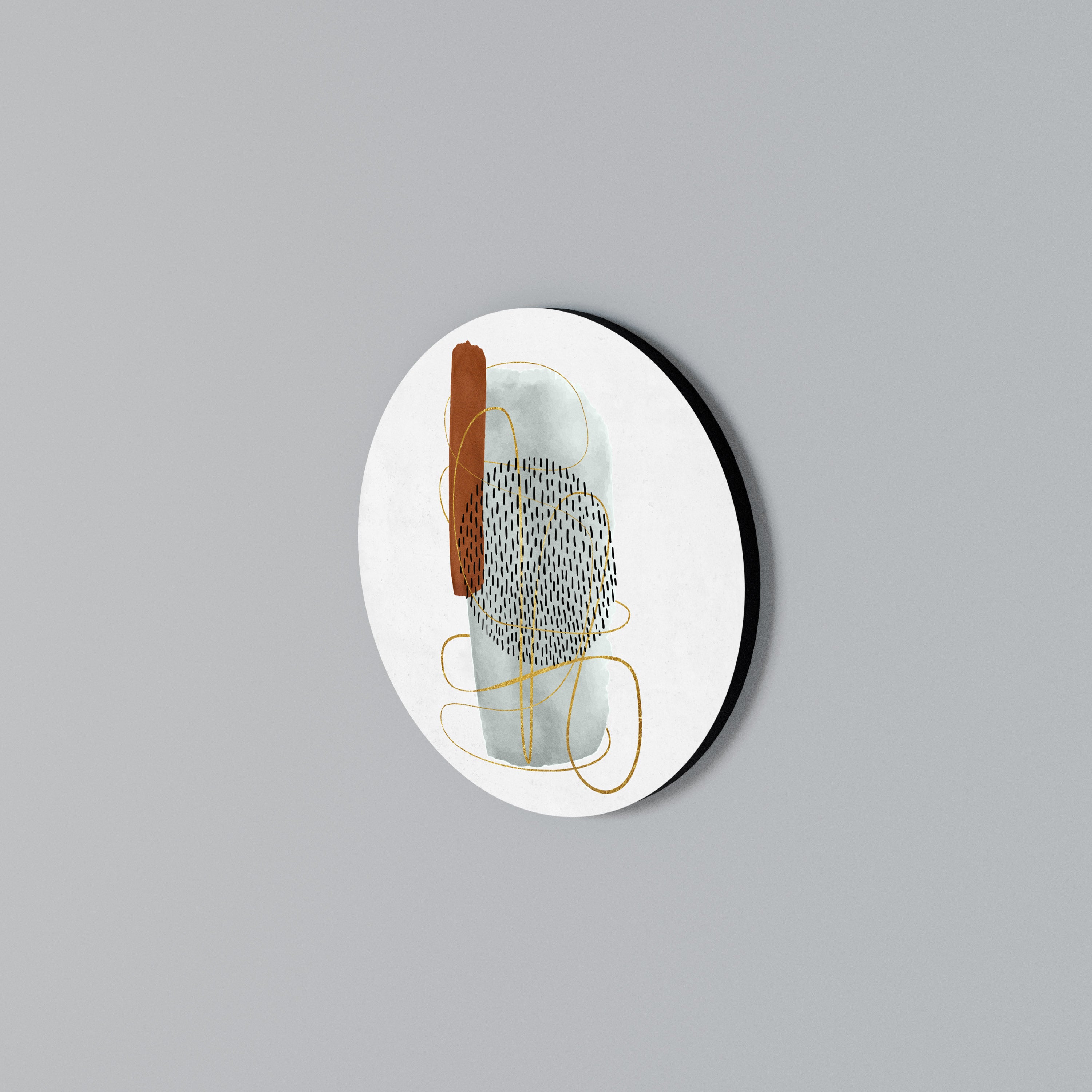 WRAPPED IN FORM Rundes Wandbild