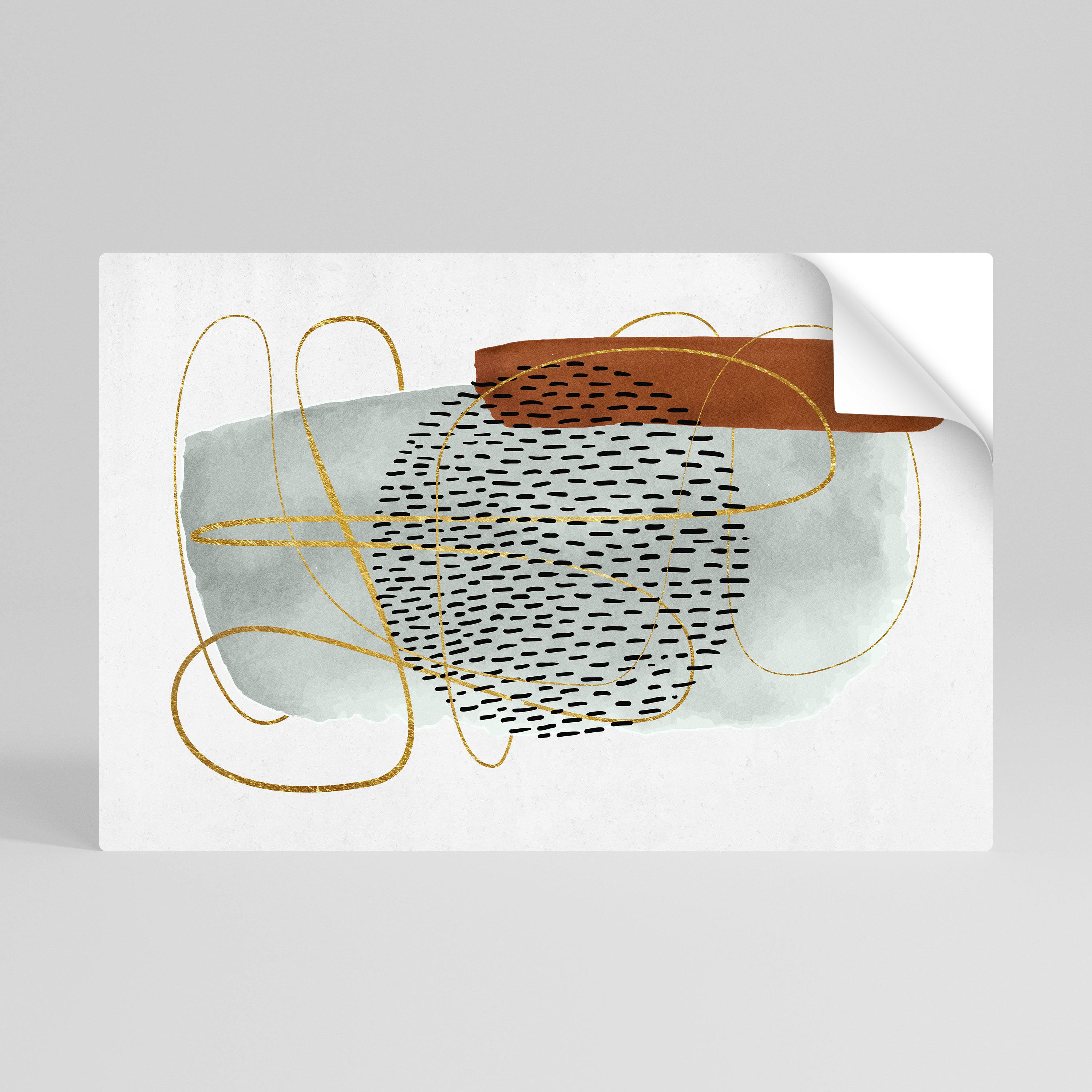 WRAPPED IN FORM Póster adhesivo horizontal