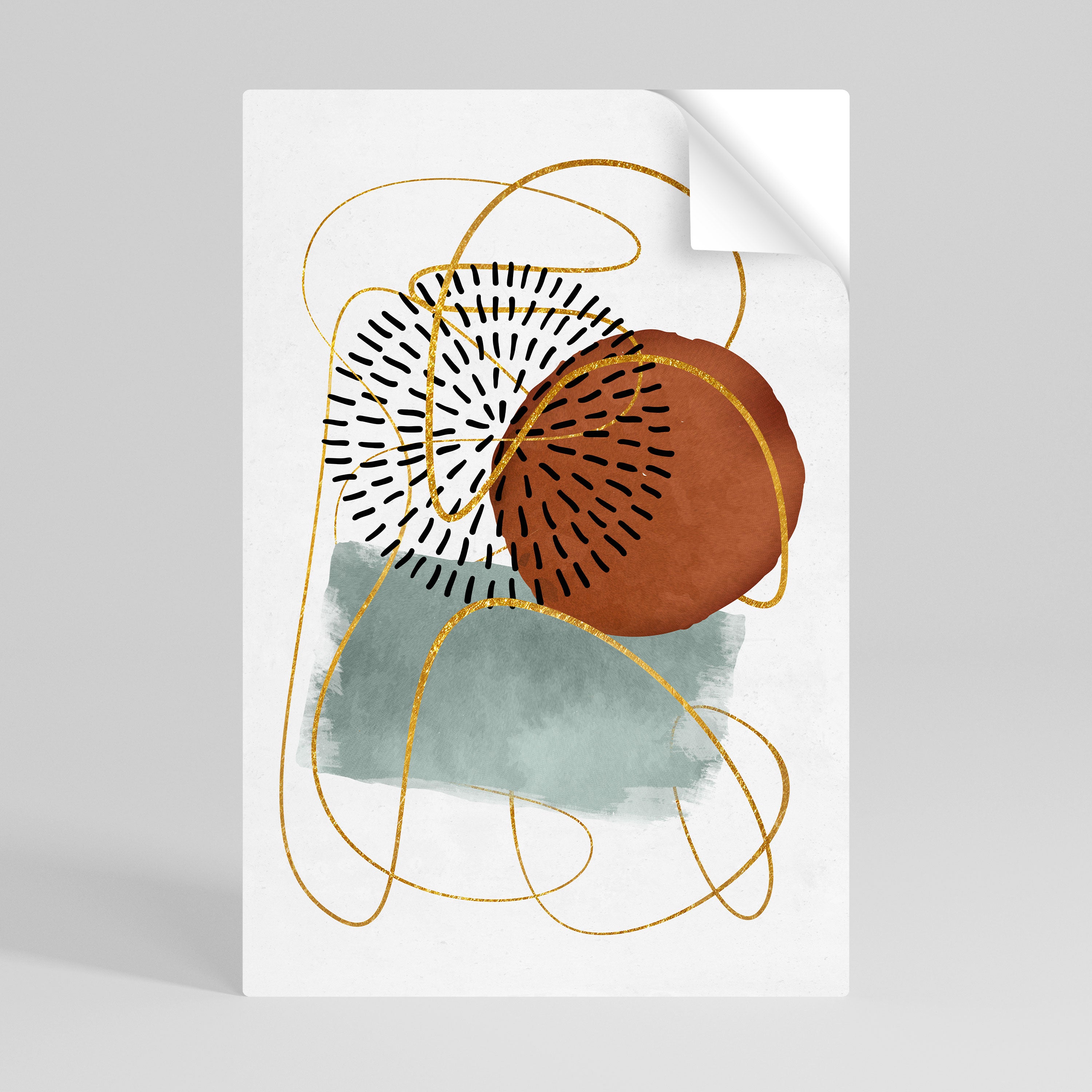 WRAPPED IN SHAPE Självhäftande Vertikal Poster