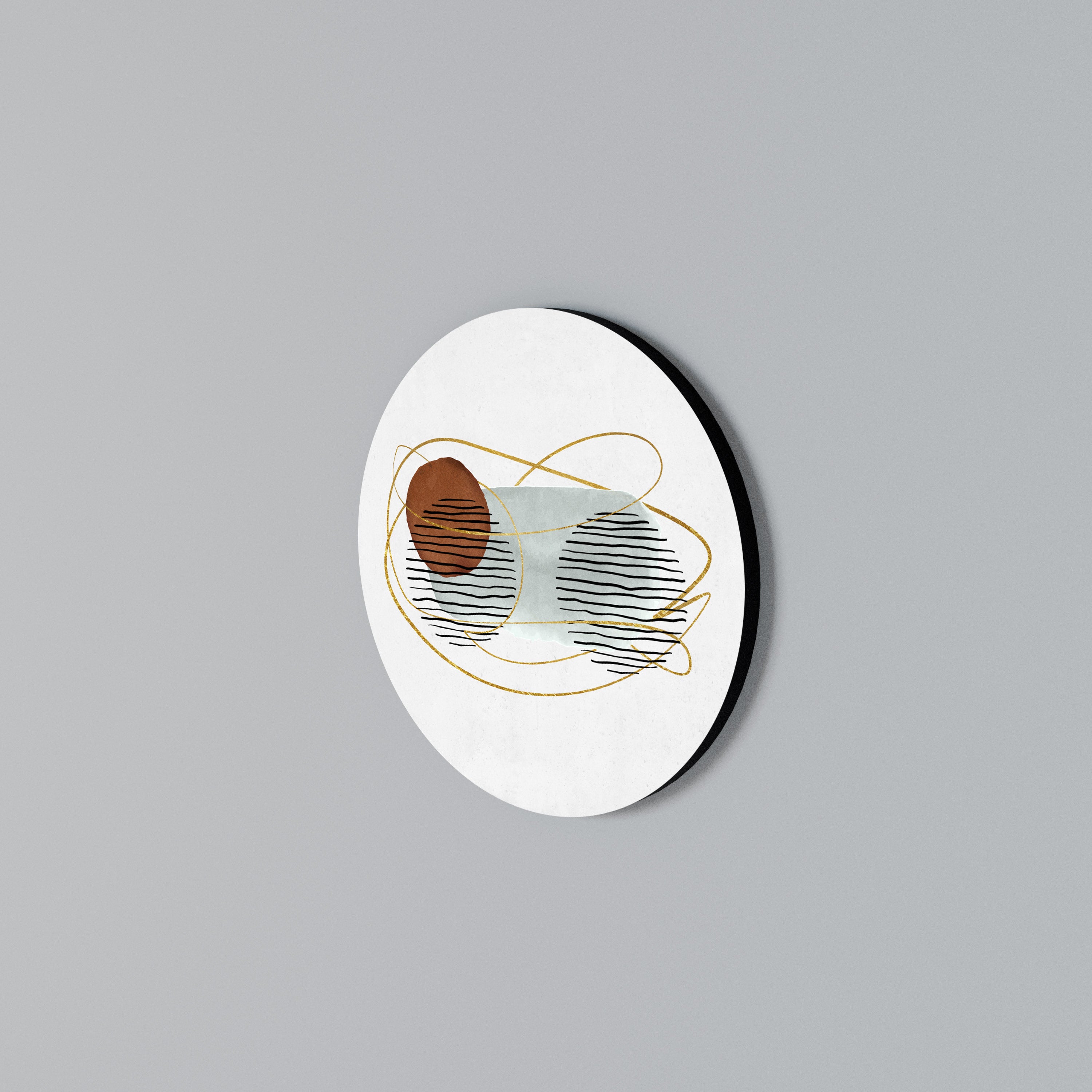 WRAPPED IN MOULD Rundes Wandbild