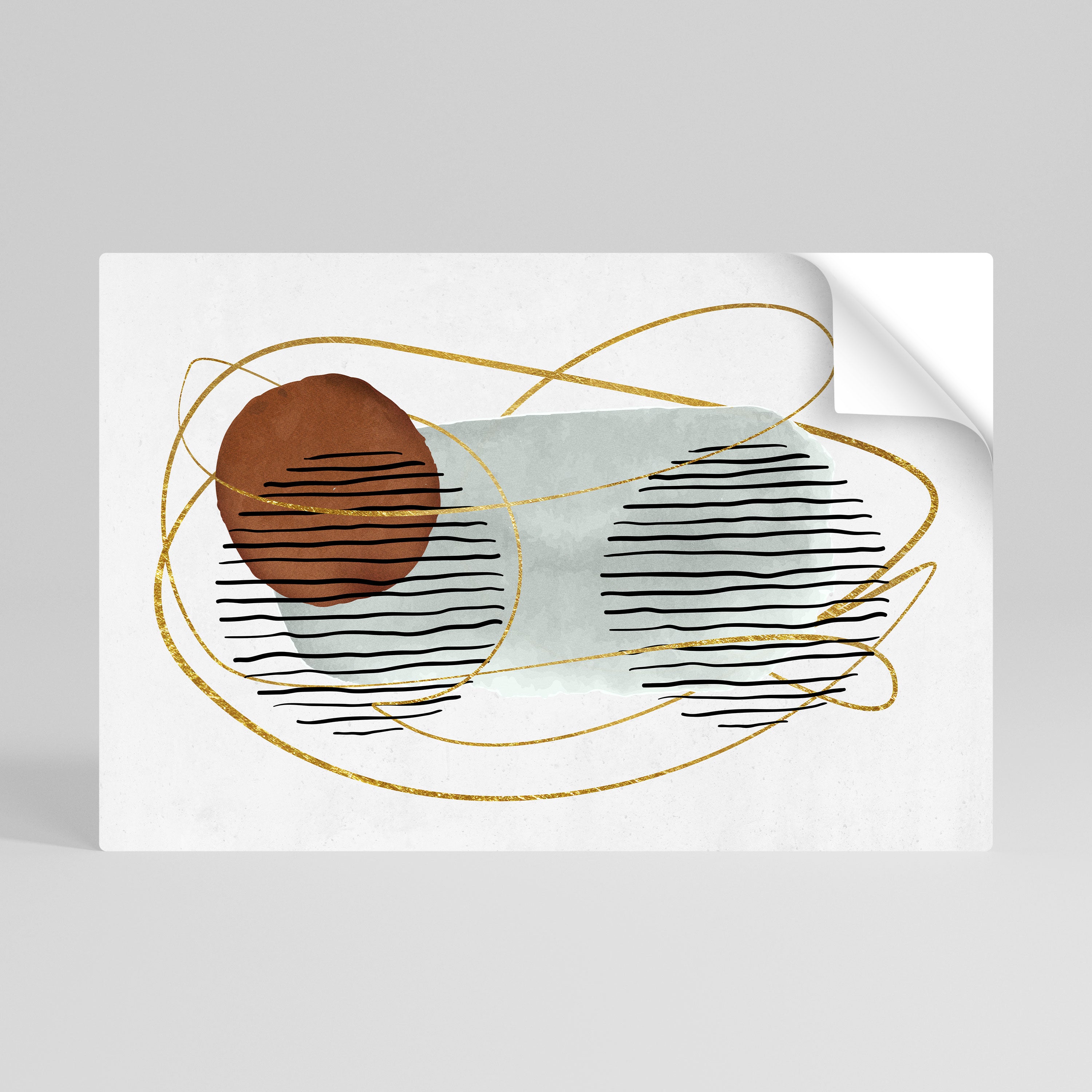 WRAPPED IN MOULD Póster adhesivo horizontal