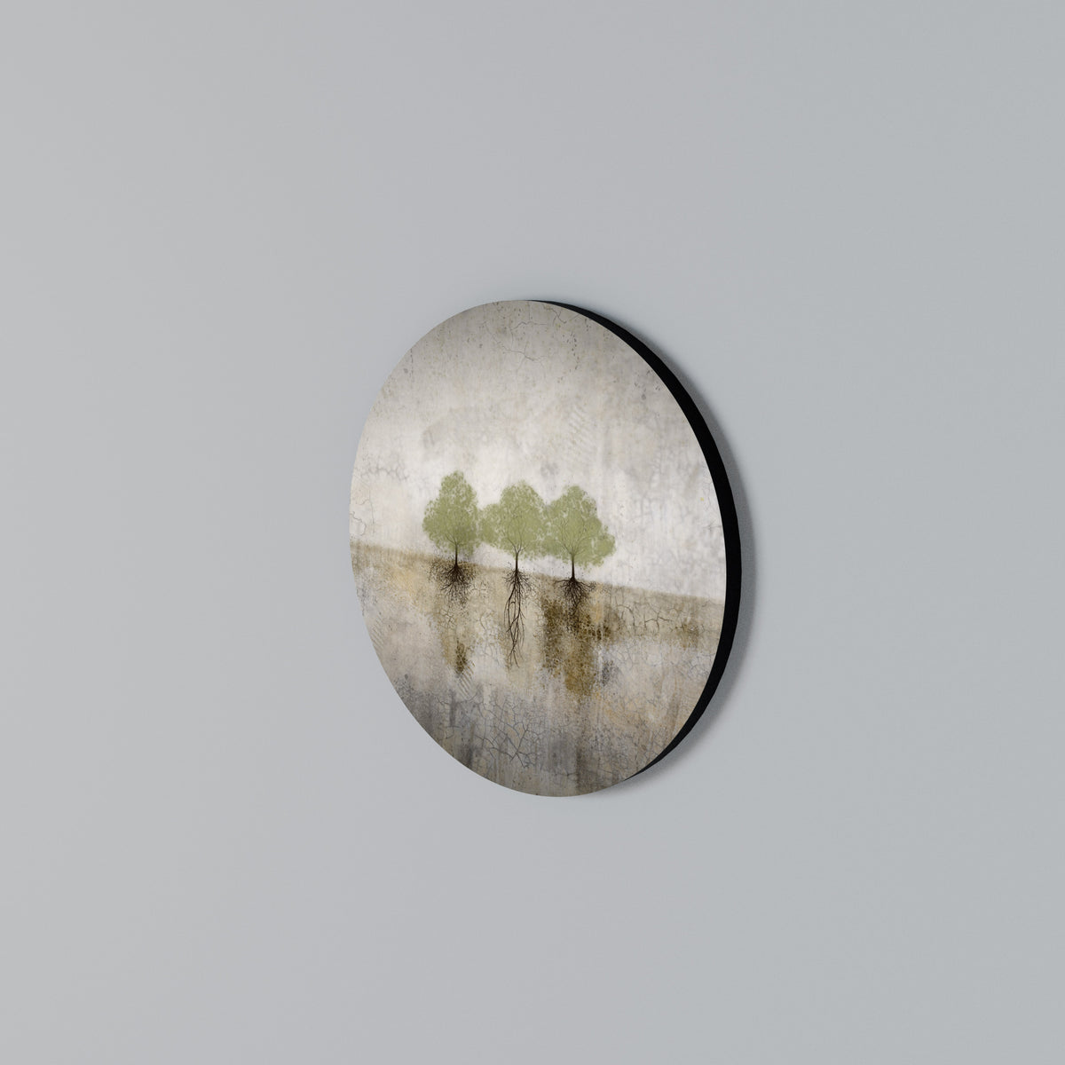 ROOTS OF TIME Round Wall Art