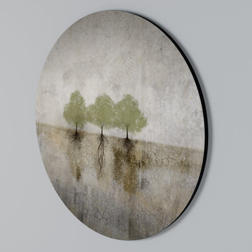 ROOTS OF TIME Round Wall Art