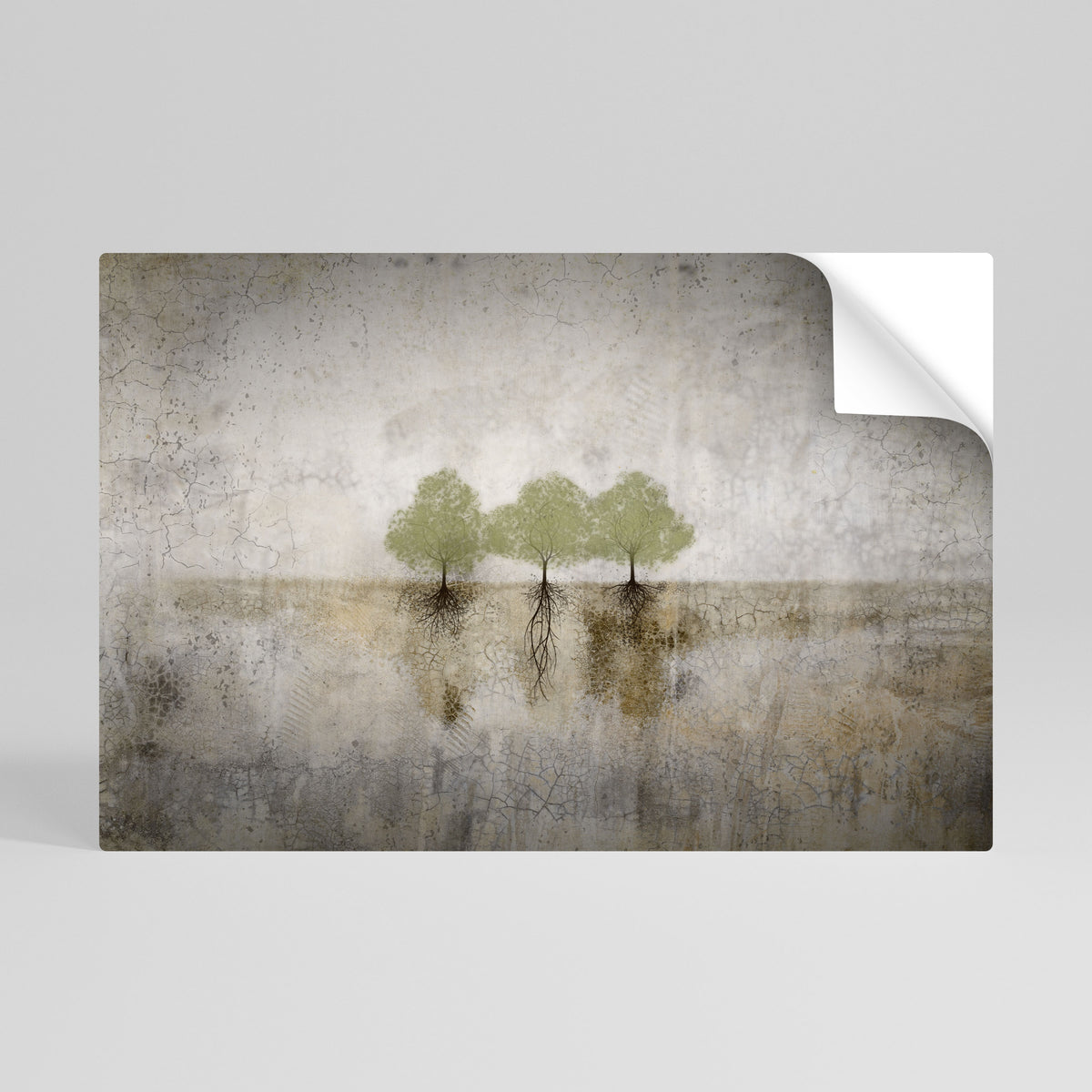 ROOTS OF TIME Peel and Stick Horizontal Poster