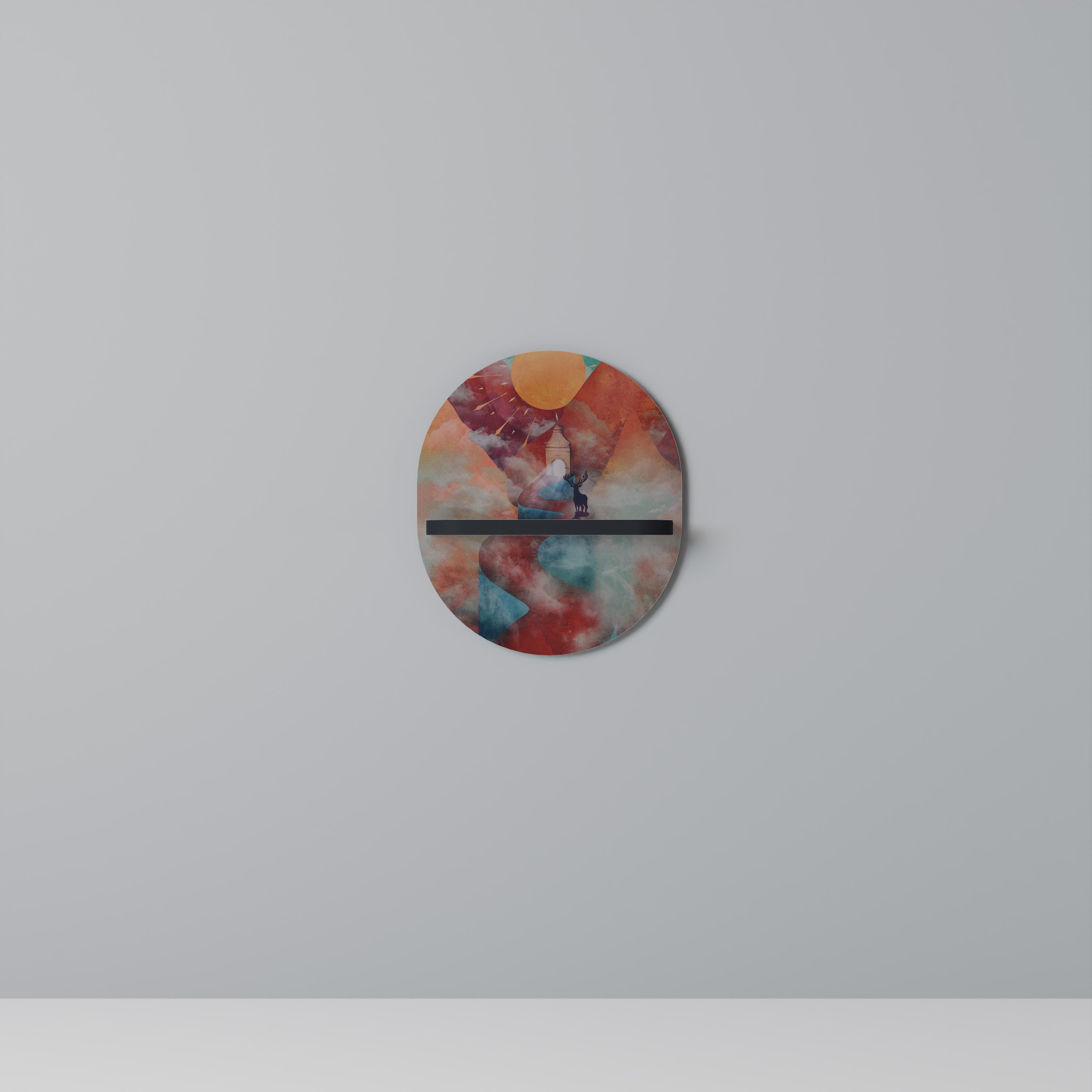 THE DEER MOUNTAIN Decorative Art Shelf