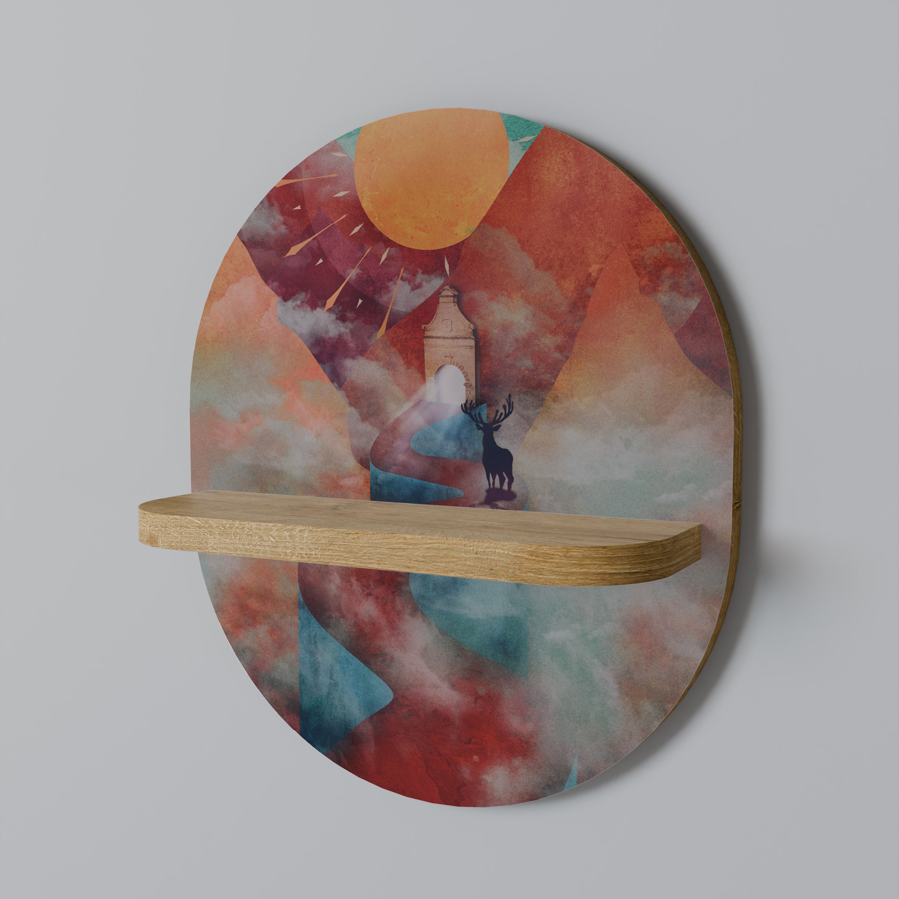 THE DEER MOUNTAIN Decorative Art Shelf