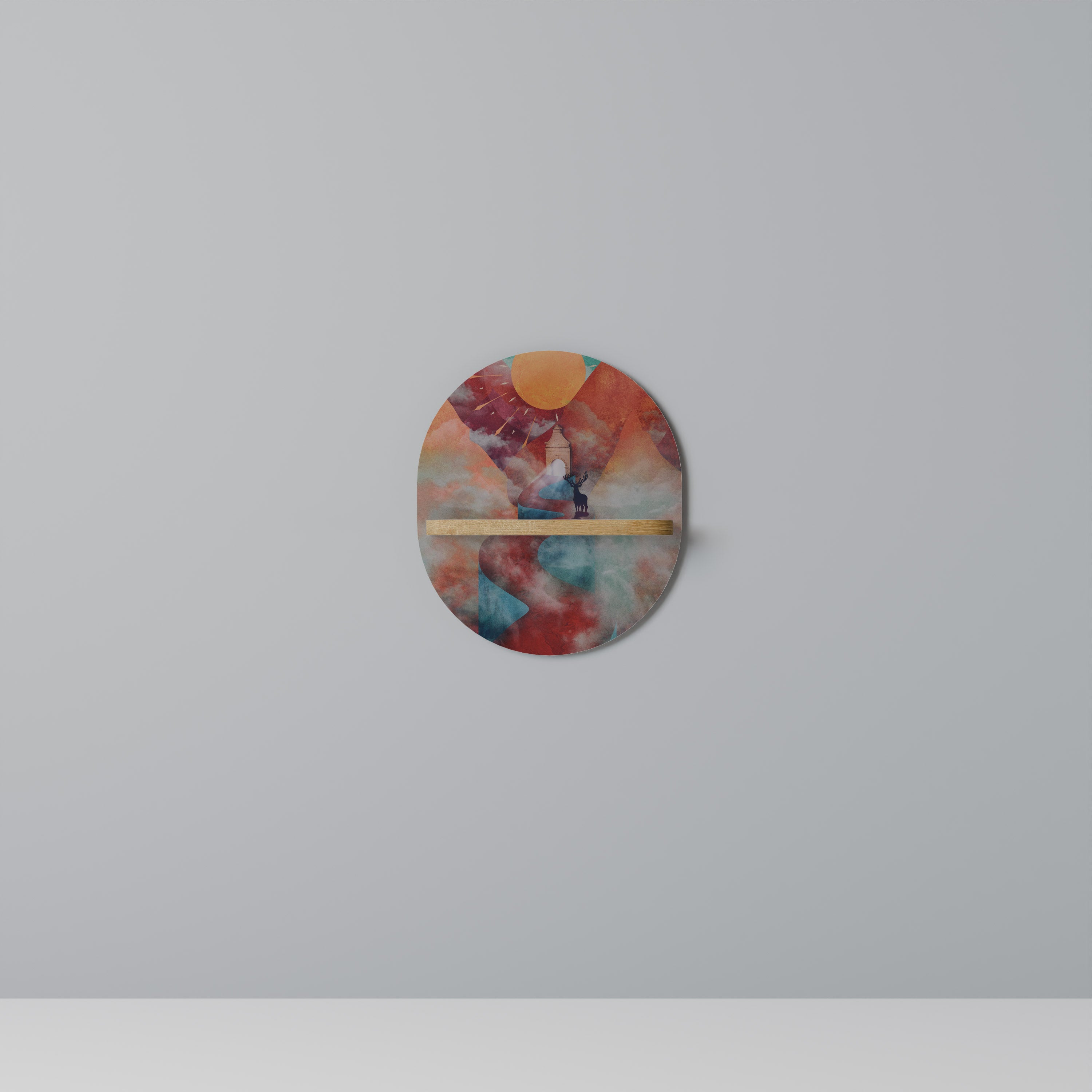 THE DEER MOUNTAIN Decorative Art Shelf