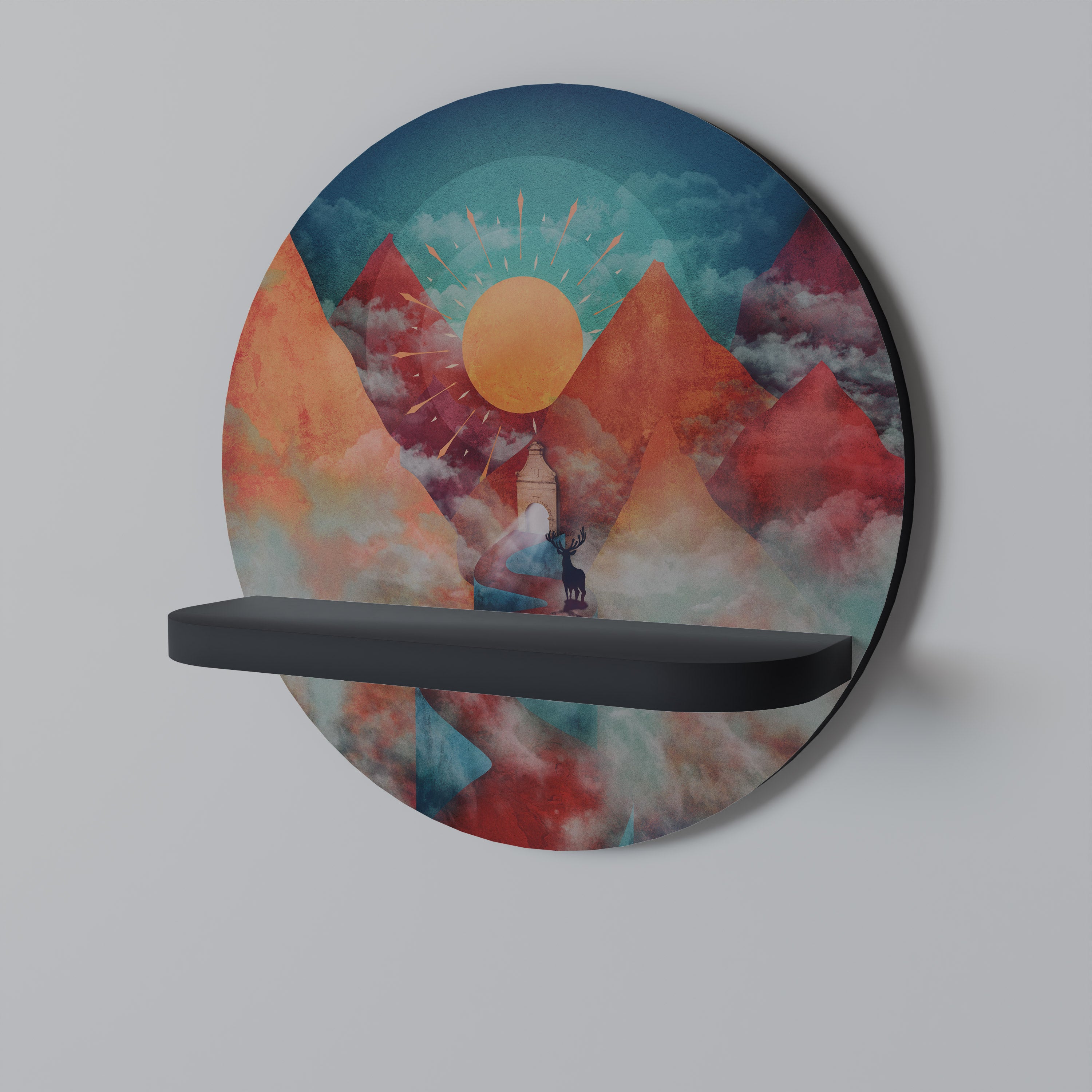 THE DEER MOUNTAIN Decorative Art Shelf