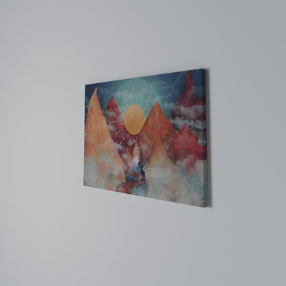 THE DEER MOUNTAIN Horizontal Canvas Print