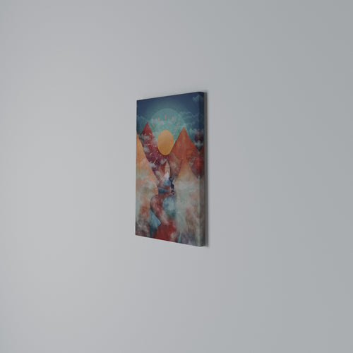 THE DEER MOUNTAIN Vertical Canvas Print