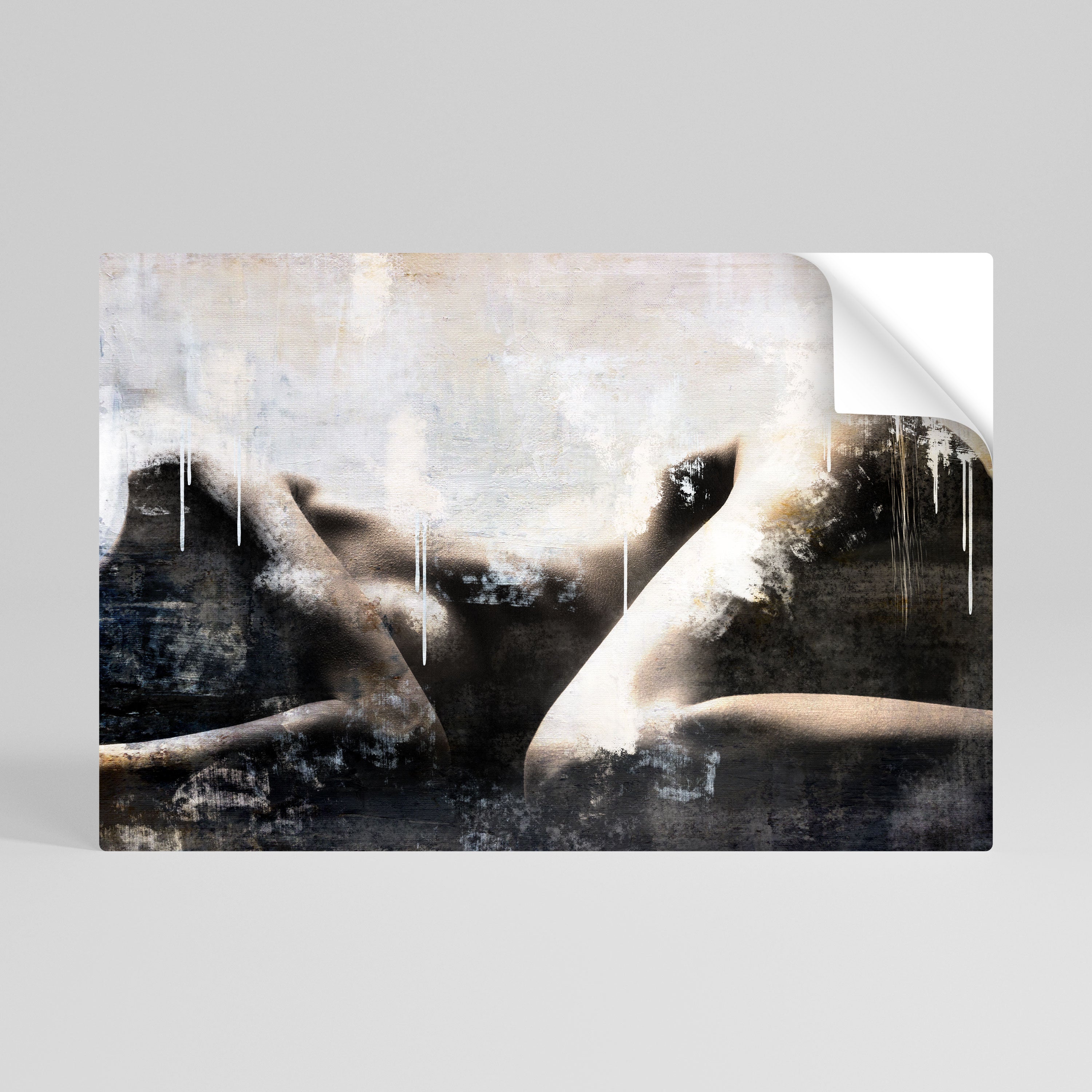 WAIST OF TIME Póster adhesivo horizontal