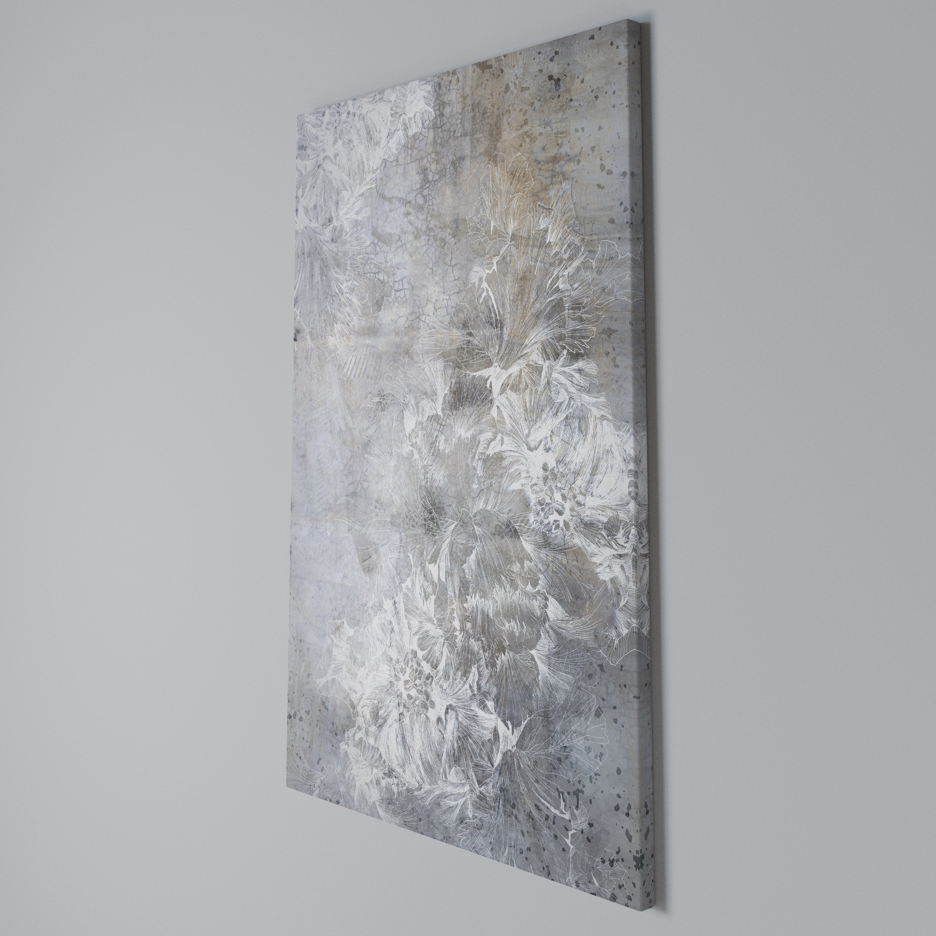 WHITE WHISPER Quadro em tela vertical
