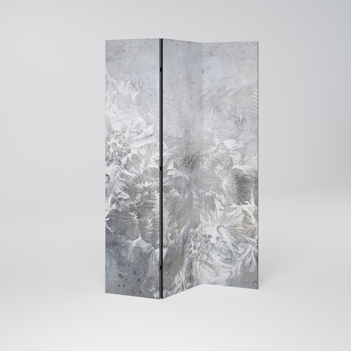 WHITE WHISPER Dekorativ rumsavdelare – 3 paneler