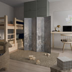 WHITE WHISPER 4-Panel Room Divider