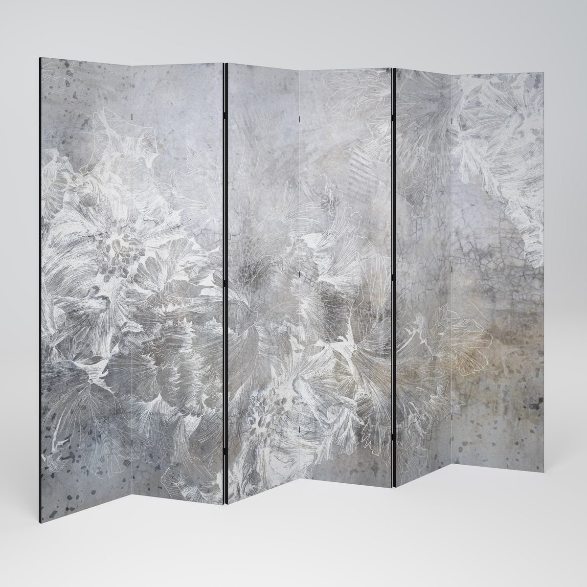 WHITE WHISPER 6-Panel Room Divider