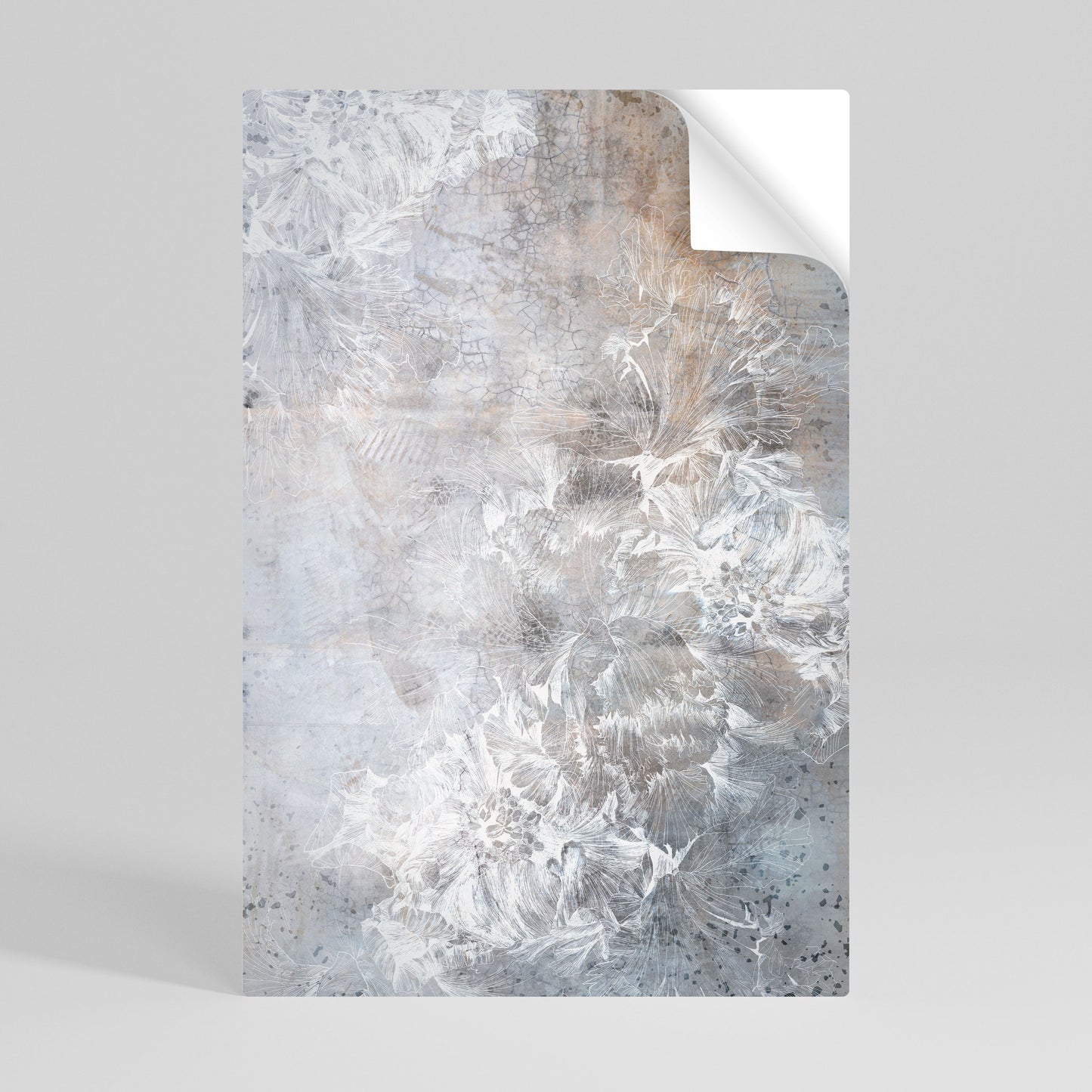 WHITE WHISPER Självhäftande Vertikal Poster
