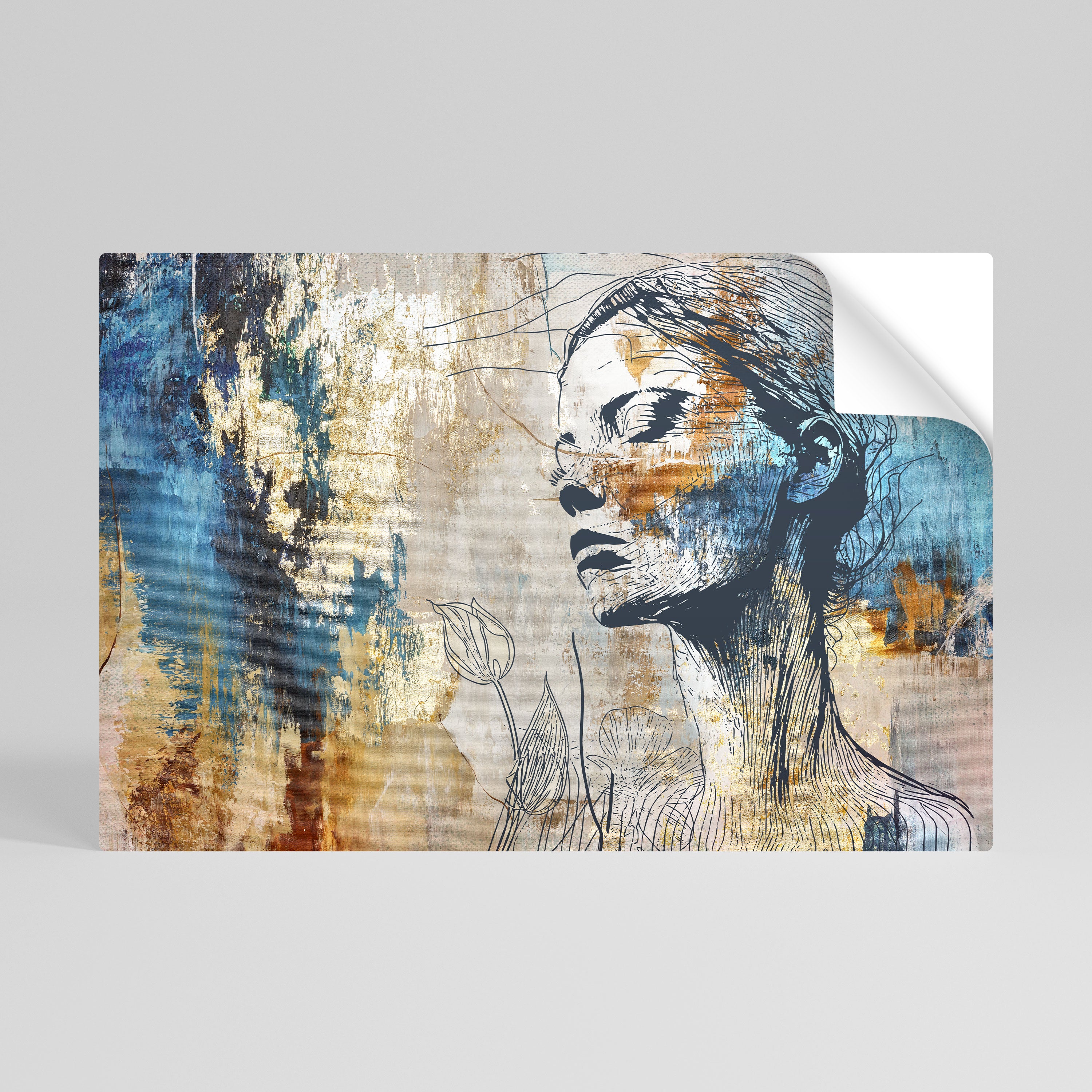 BREAK THE SILENCE Póster adhesivo horizontal