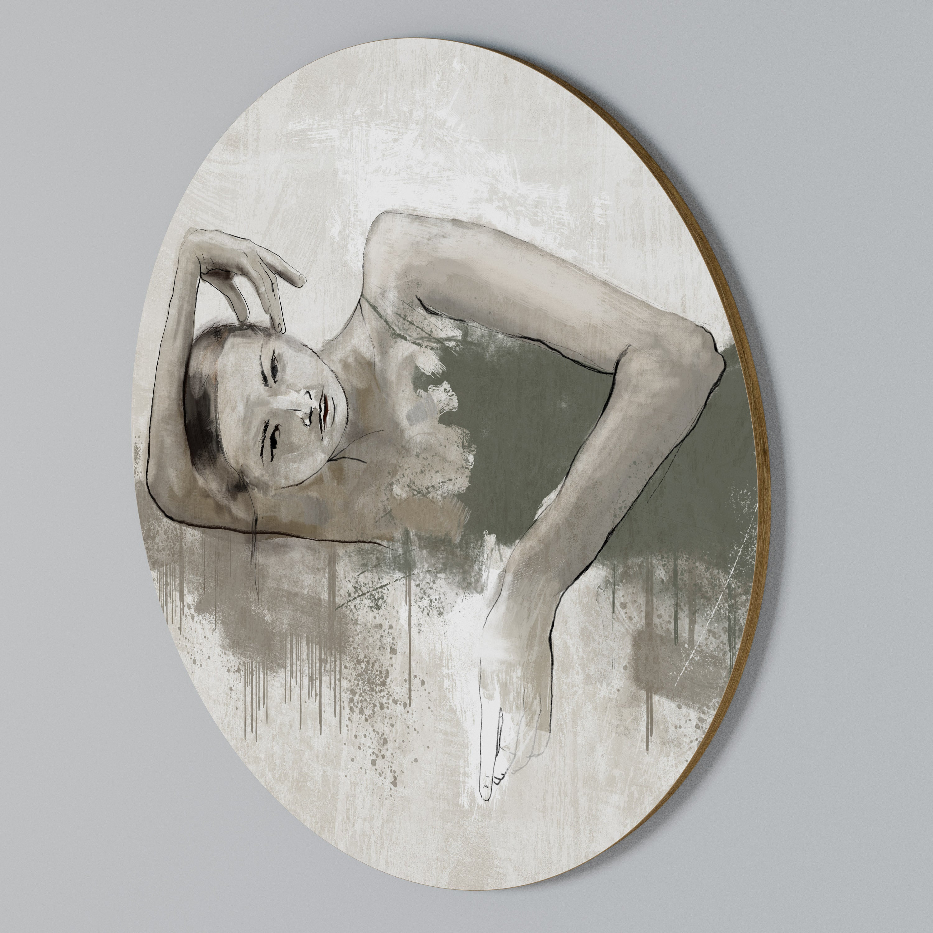 FROZEN IN TIME Στρογγυλός πίνακας ζωγραφικής