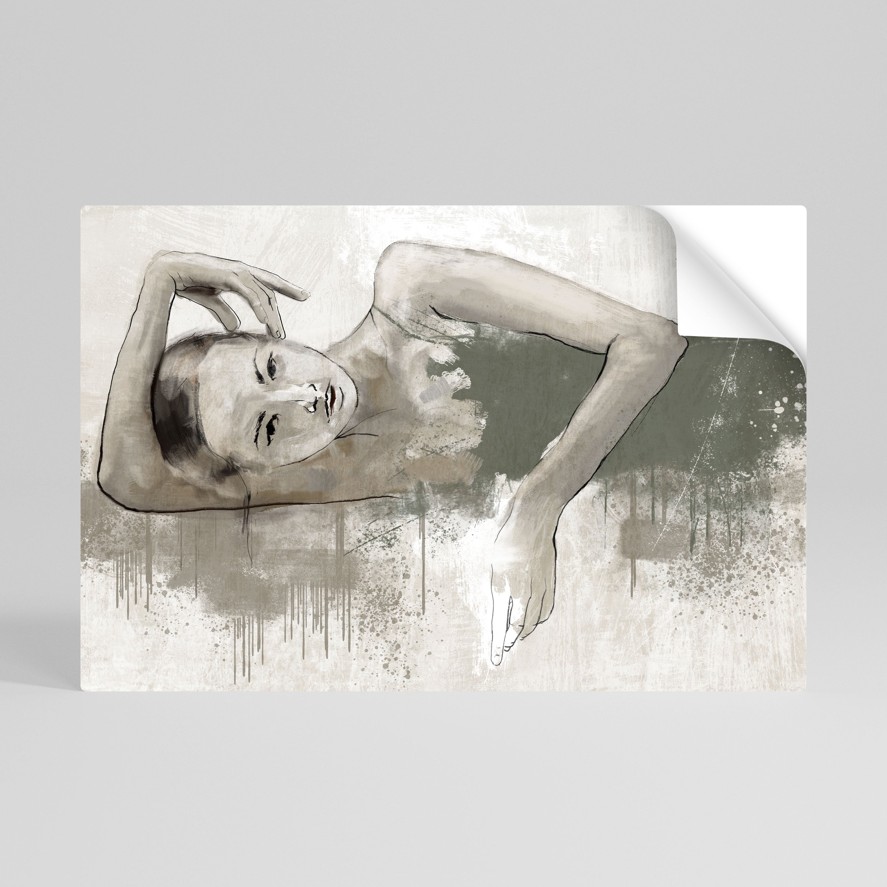 FROZEN IN TIME Póster adhesivo horizontal