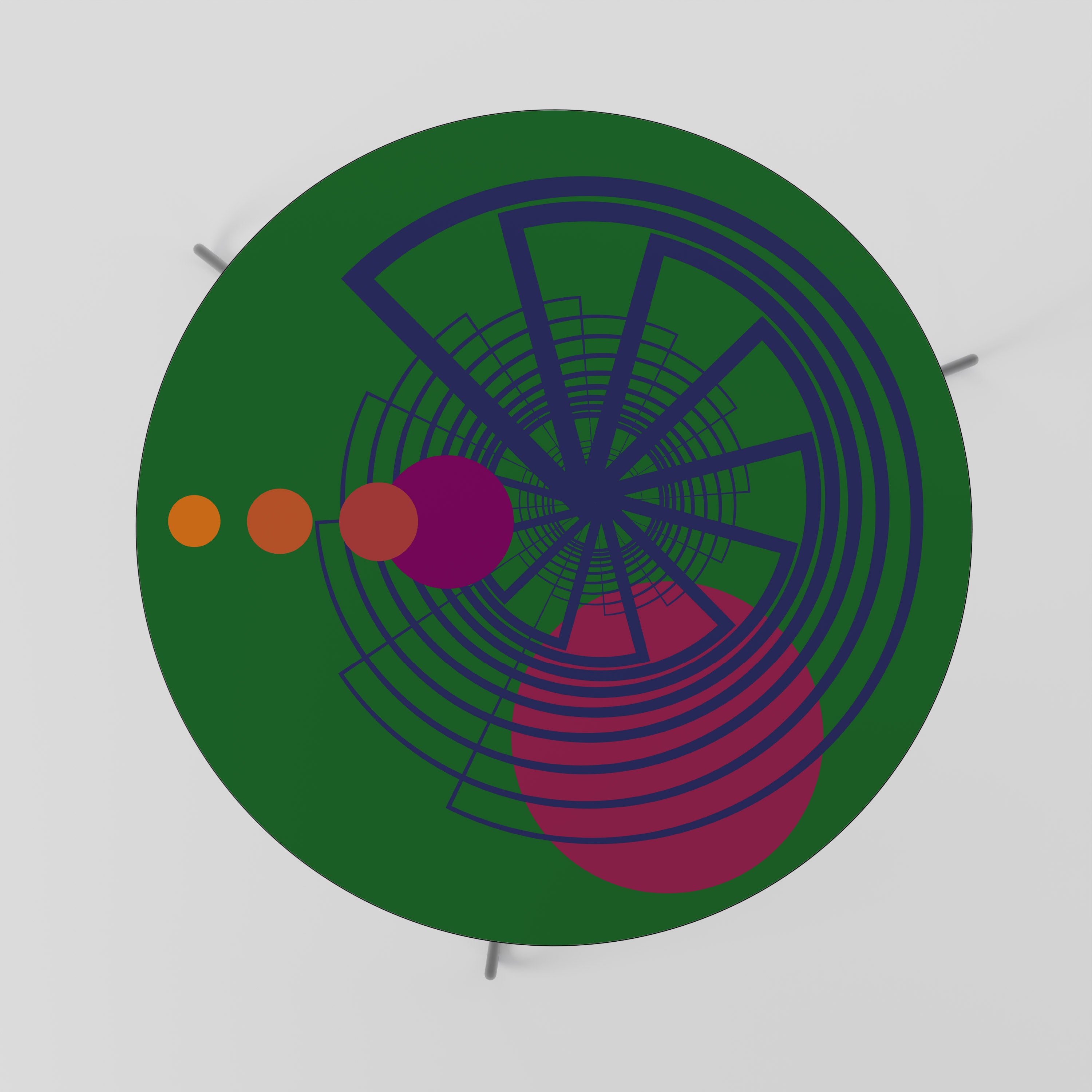 VIVID COLORWHEEL Couchtisch