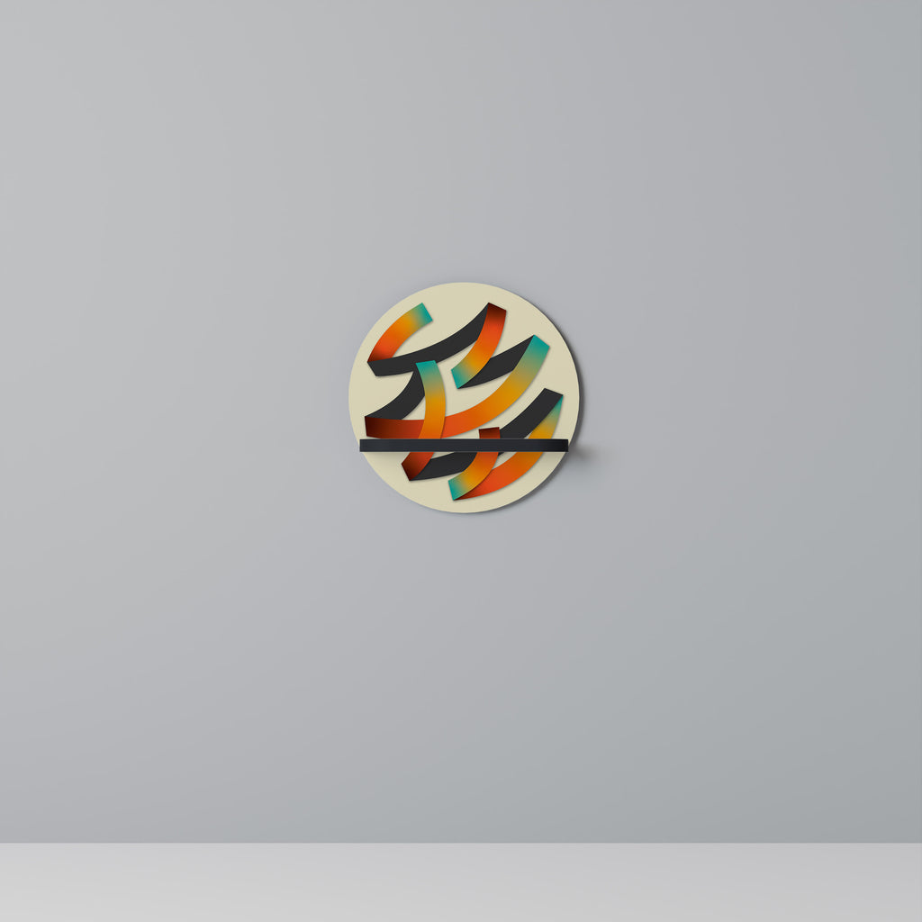 RIBBON REVERIE Decorative Art Shelf