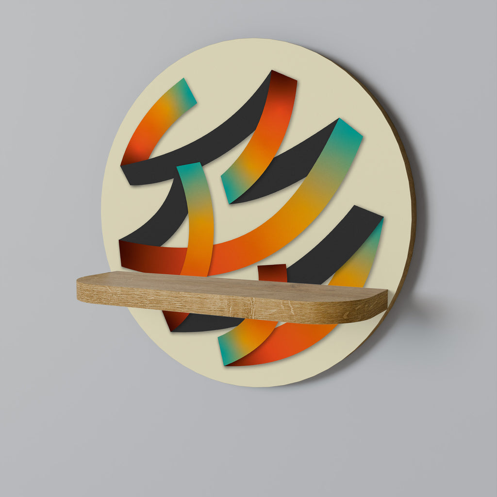 RIBBON REVERIE Decorative Art Shelf